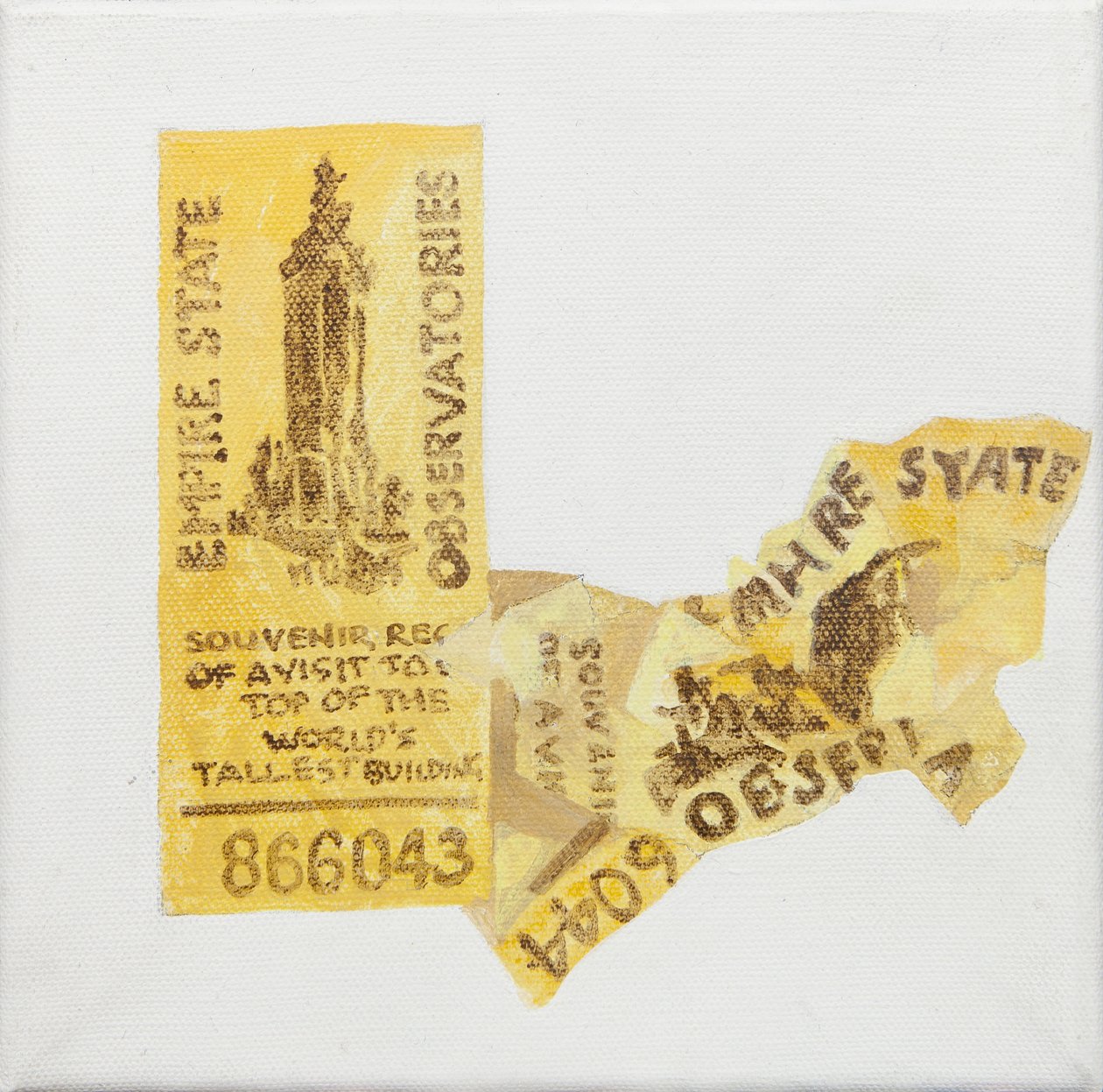 Gammel billet til Empire State Builidng af Jennifer Abbott