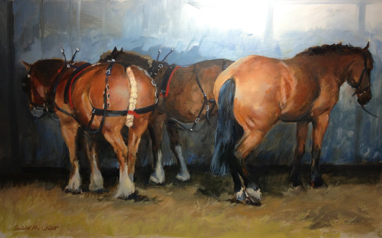 Horses - Heavy Horses - Chertsey Show, 2012 af Jennifer Wright