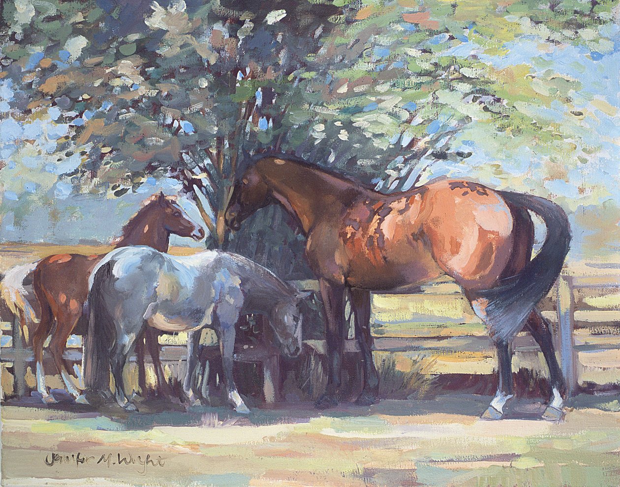 Heste - Sommerfluer, 1990 af Jennifer Wright