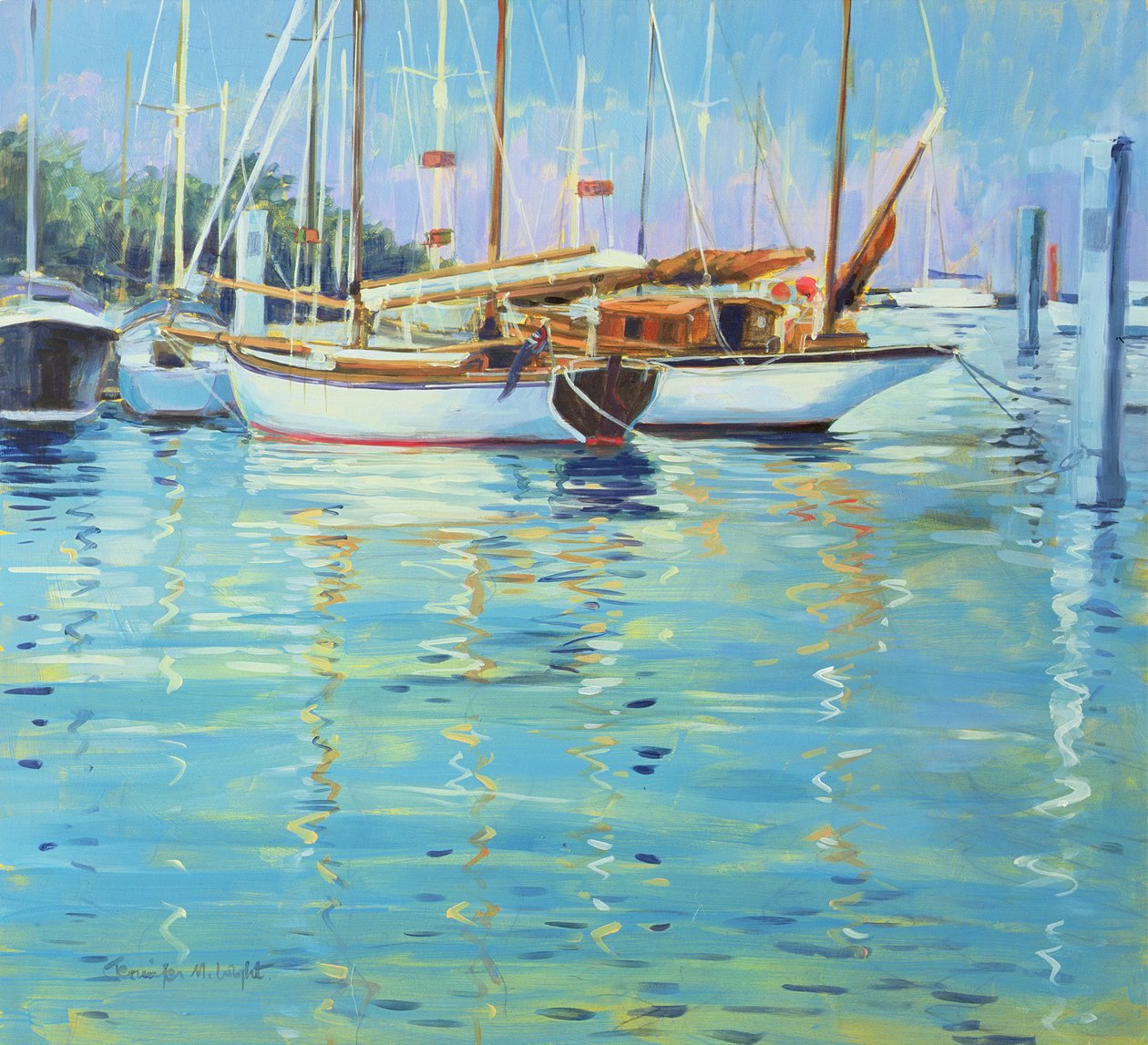 Yarmouth, Old Gaffers, 2000 af Jennifer Wright