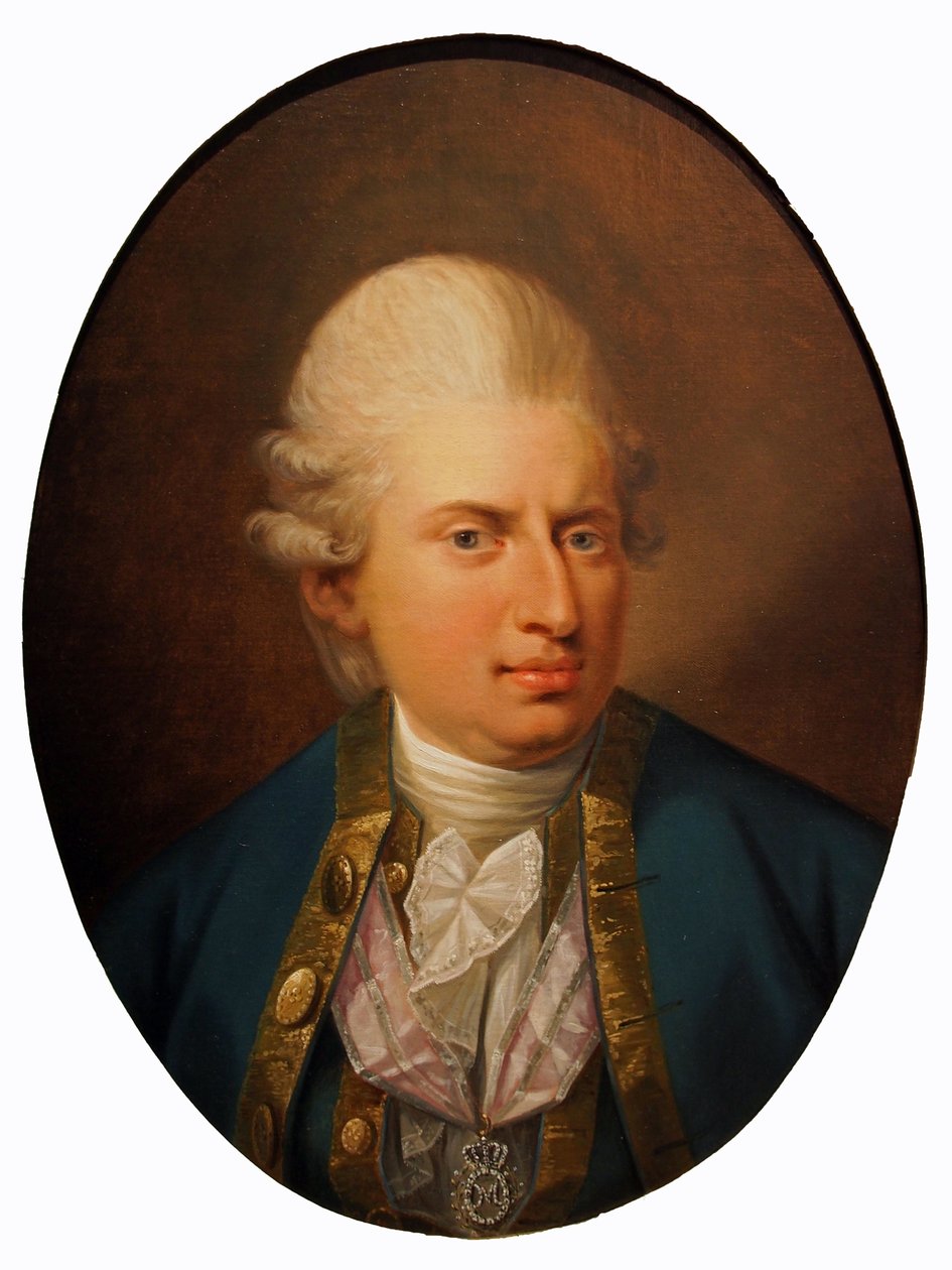 Portræt af Johann Friedrich Struensee af Jens Juel