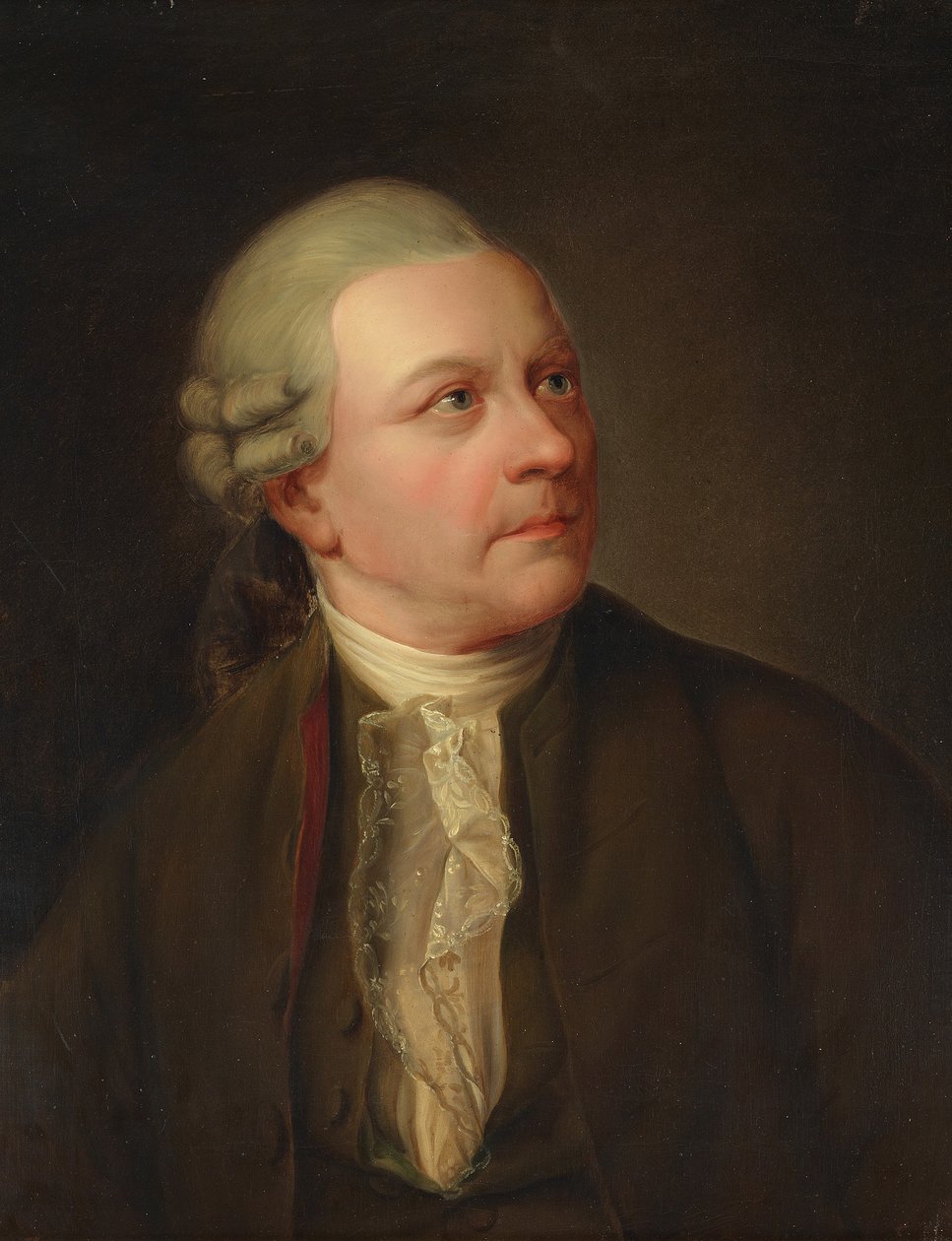 Portræt af digteren Friedrich Gottlieb Klopstock af Jens Juel