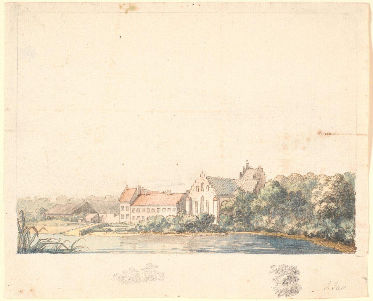 Herlufsholm kirke ved Susåen af Jens Juel