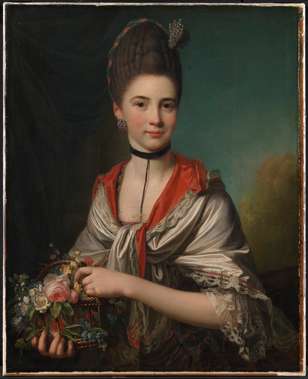 Portræt af Anna Elisabeth Battier, født Storp af Jens Juel