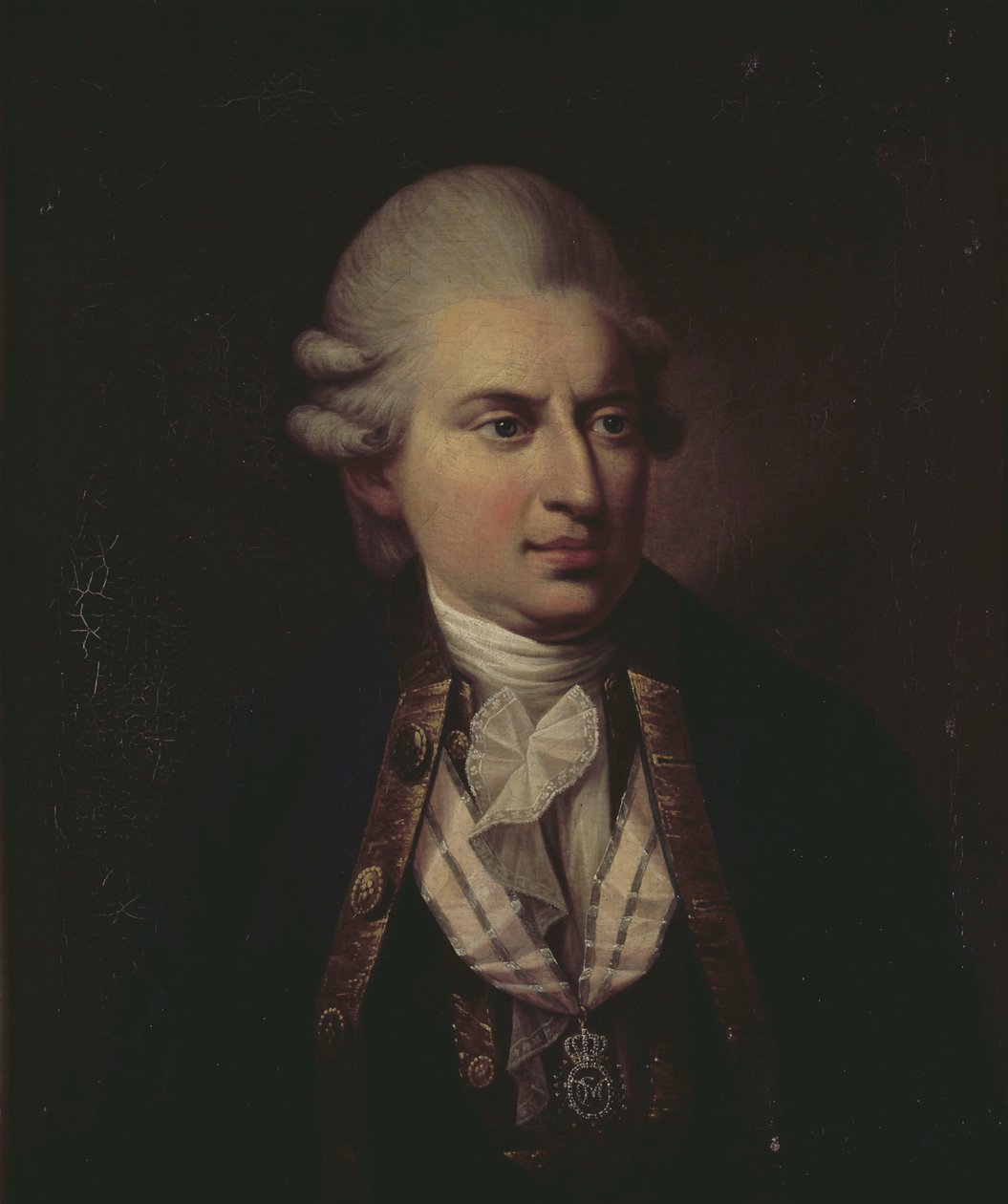 Portræt af grev Johann Friedrich Struensee (1737-1772) (olie på lærred) af Jens Juel