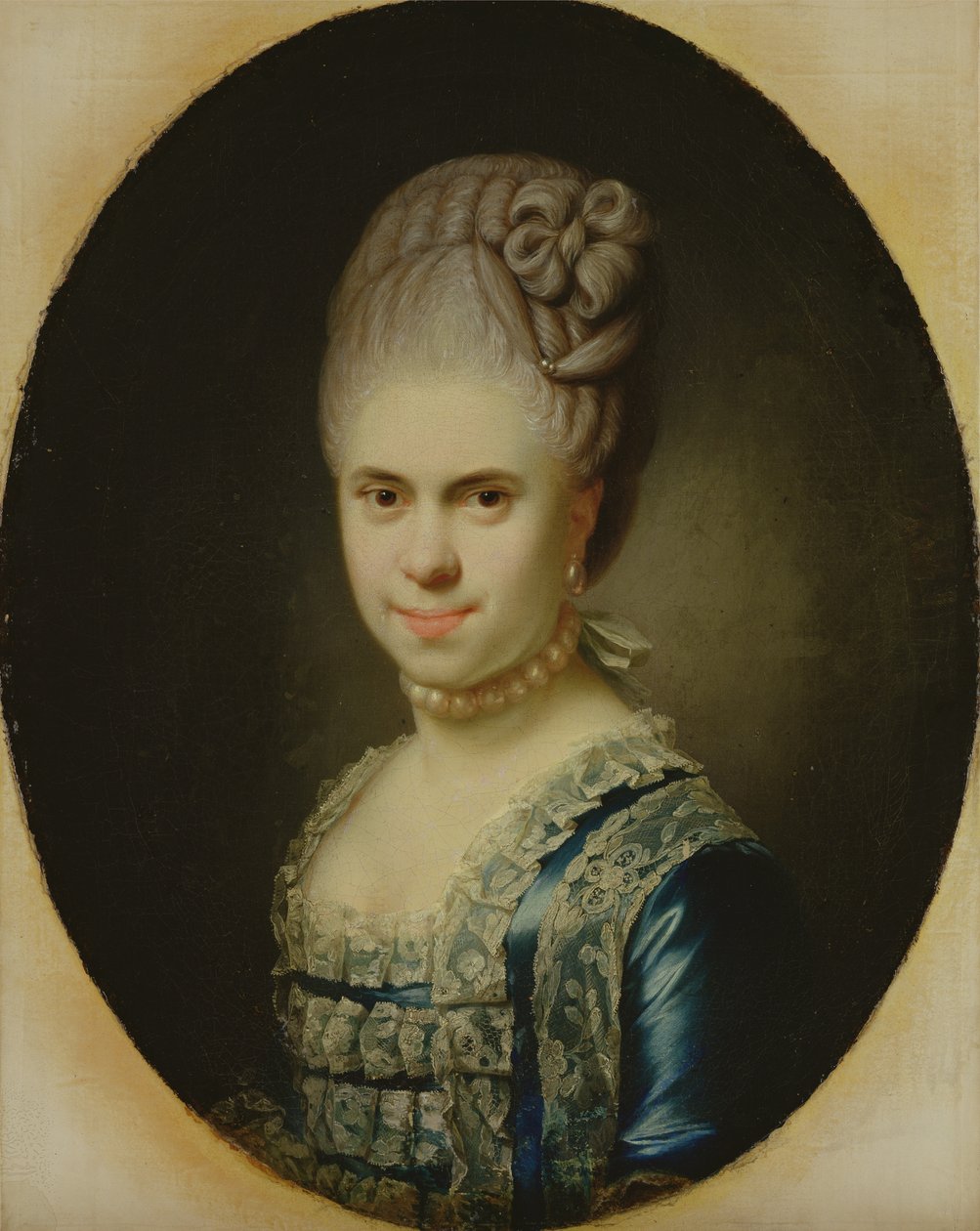 Portræt af Dorothea Maria Lienau, 1772 (se 149184 for par) af Jens Juel