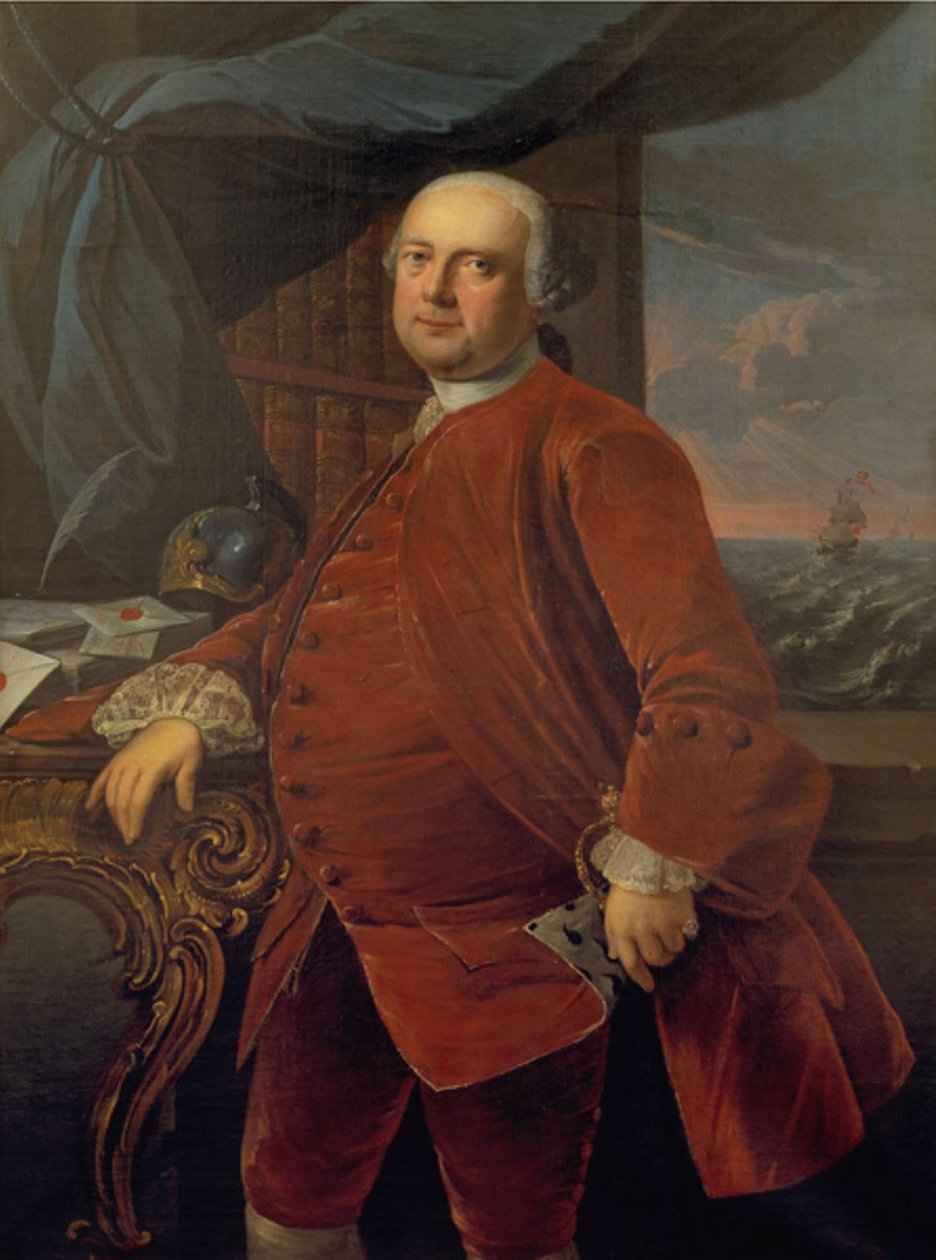 Postmester Frederik Carl Harboe (?) af Jens Juel