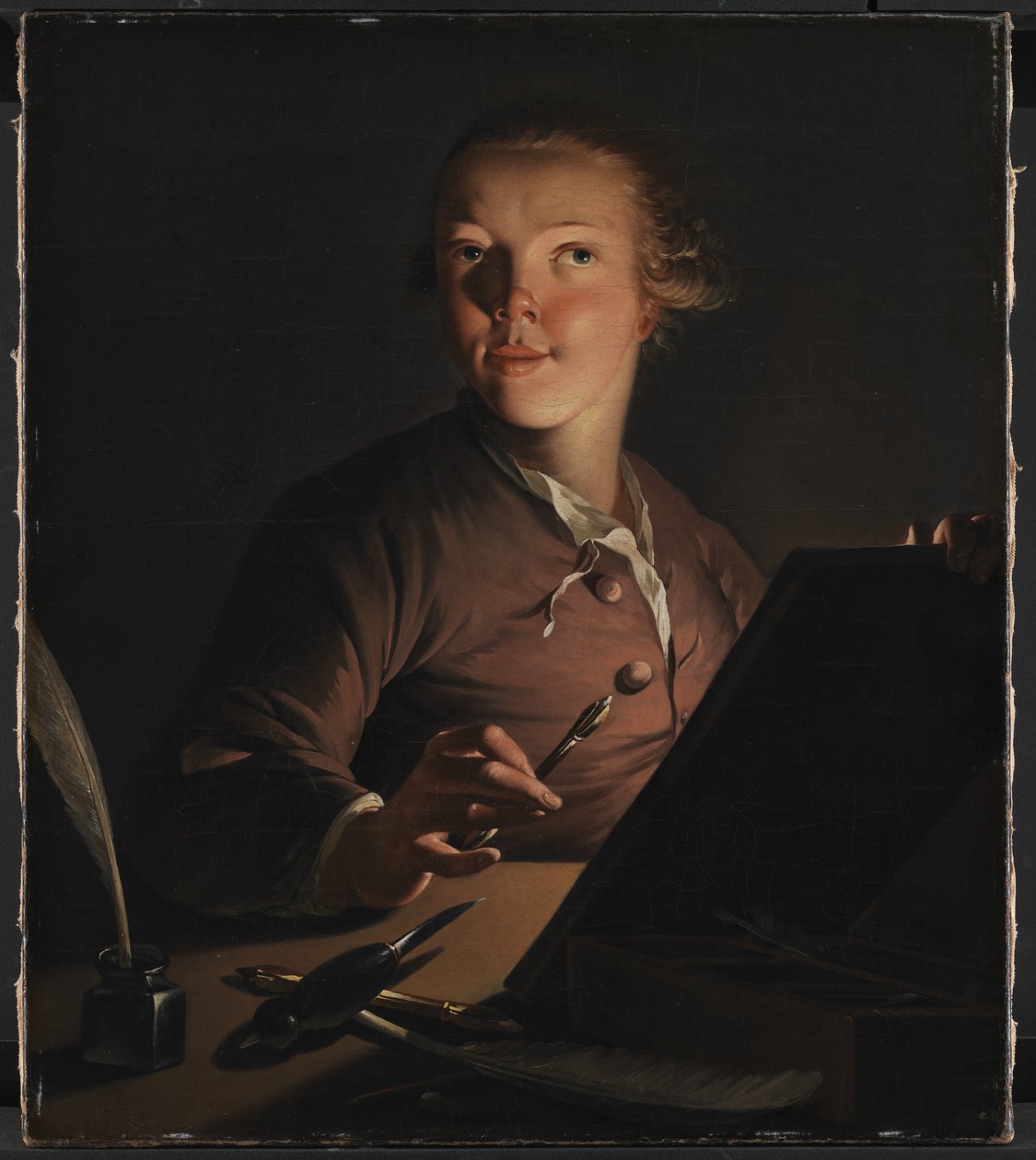 Selvportræt ved Candlelight af Jens Juel