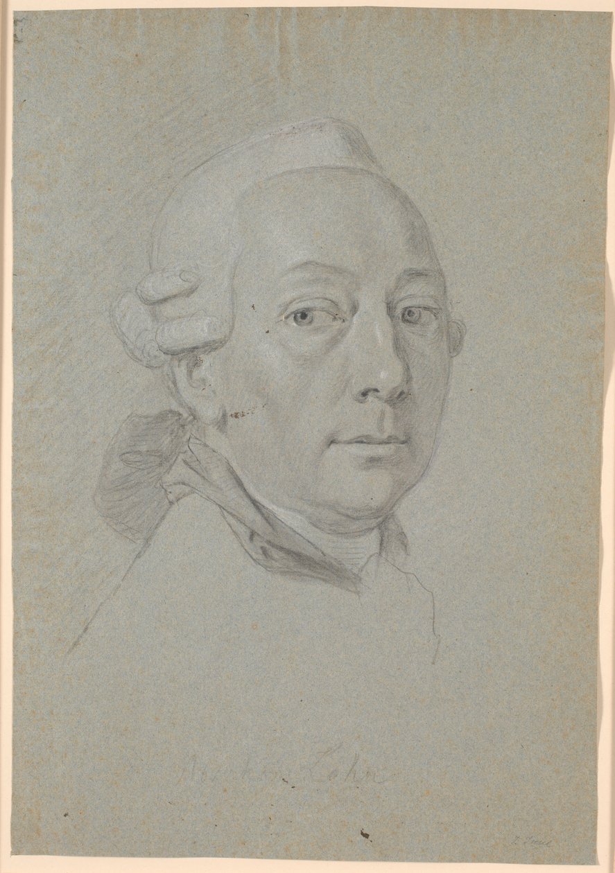 Studie til portrættet af Poul Abraham Lehn af Jens Juel