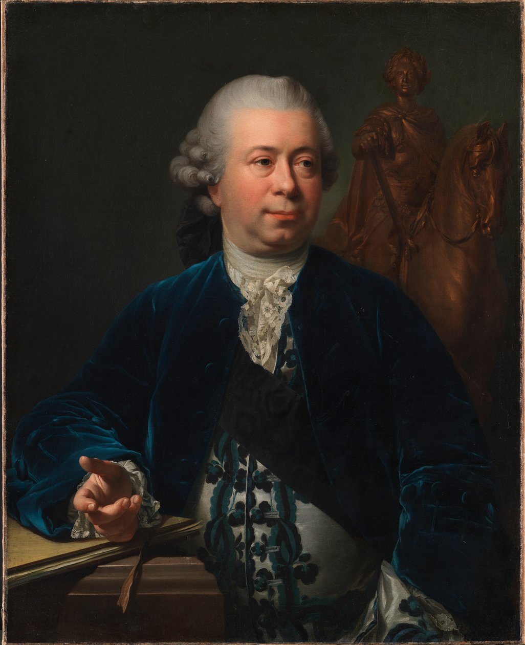 Billedhuggeren Jacques-Francois-Joseph Saly af Jens Juel