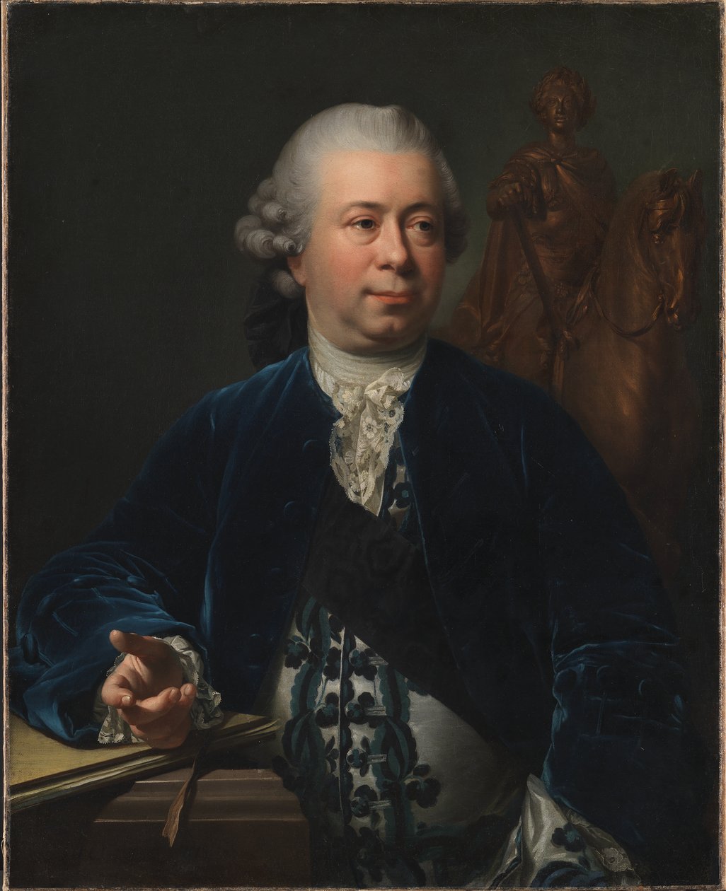 Billedhuggeren Jacques-Francois-Joseph Saly af Jens Juel