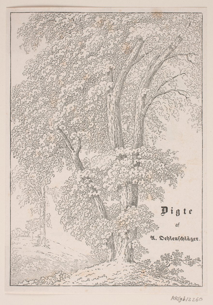 Illustration til Oehlenschlägers Digte i "Gæa" af Jens Peter Lund