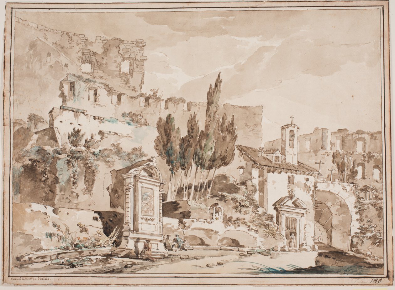 Det indre af Colosseum, Rom af Jens Petersen Lund