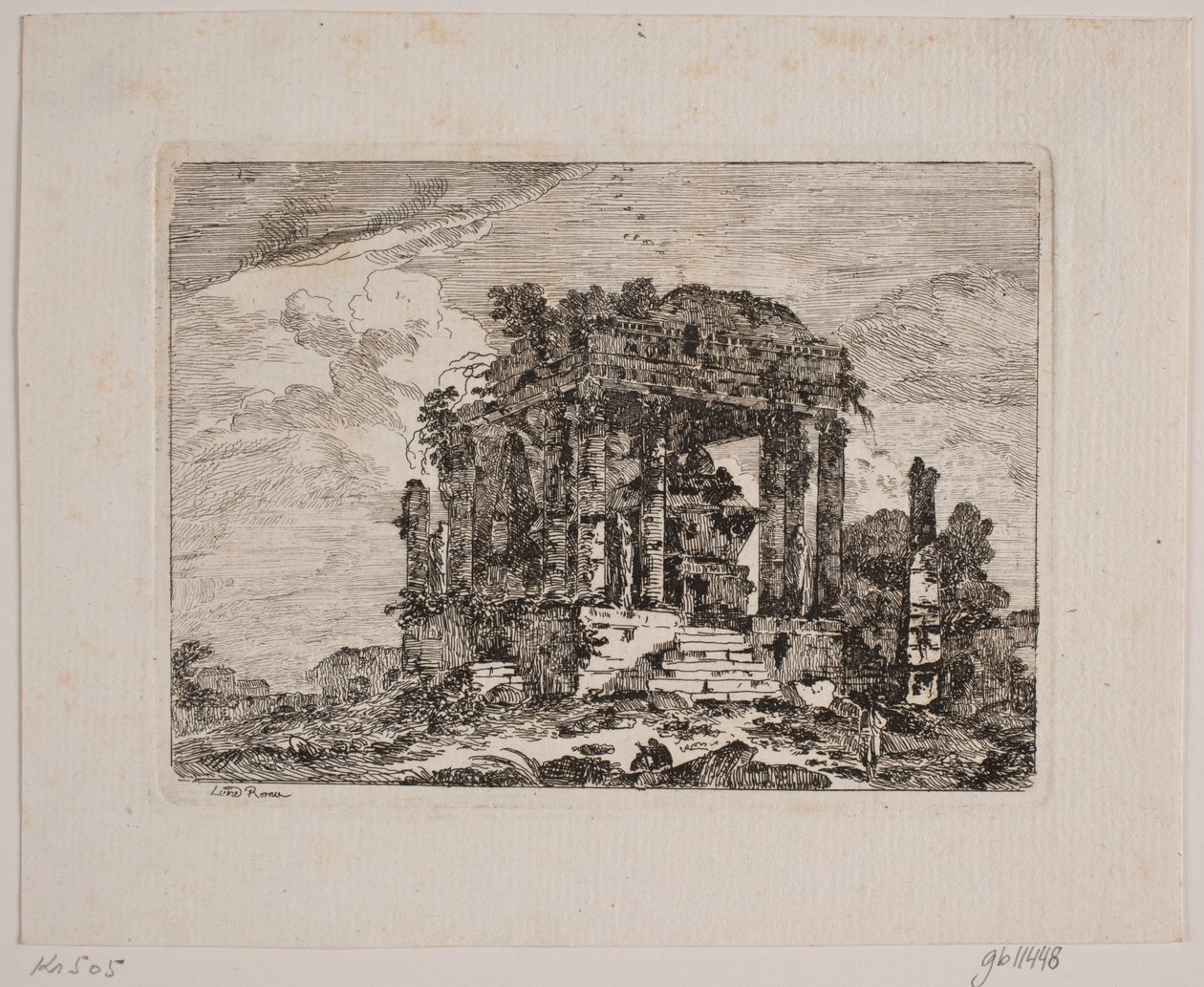 Ruiner af et mausoleum af Jens Petersen Lund