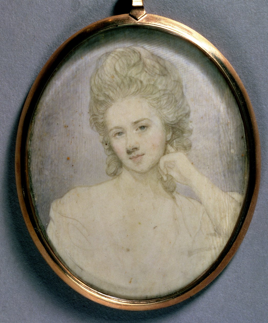 Portrætminiature af Georgiana, hertuginde af Devonshire, ca. 1775 af Jeremiah Meyer