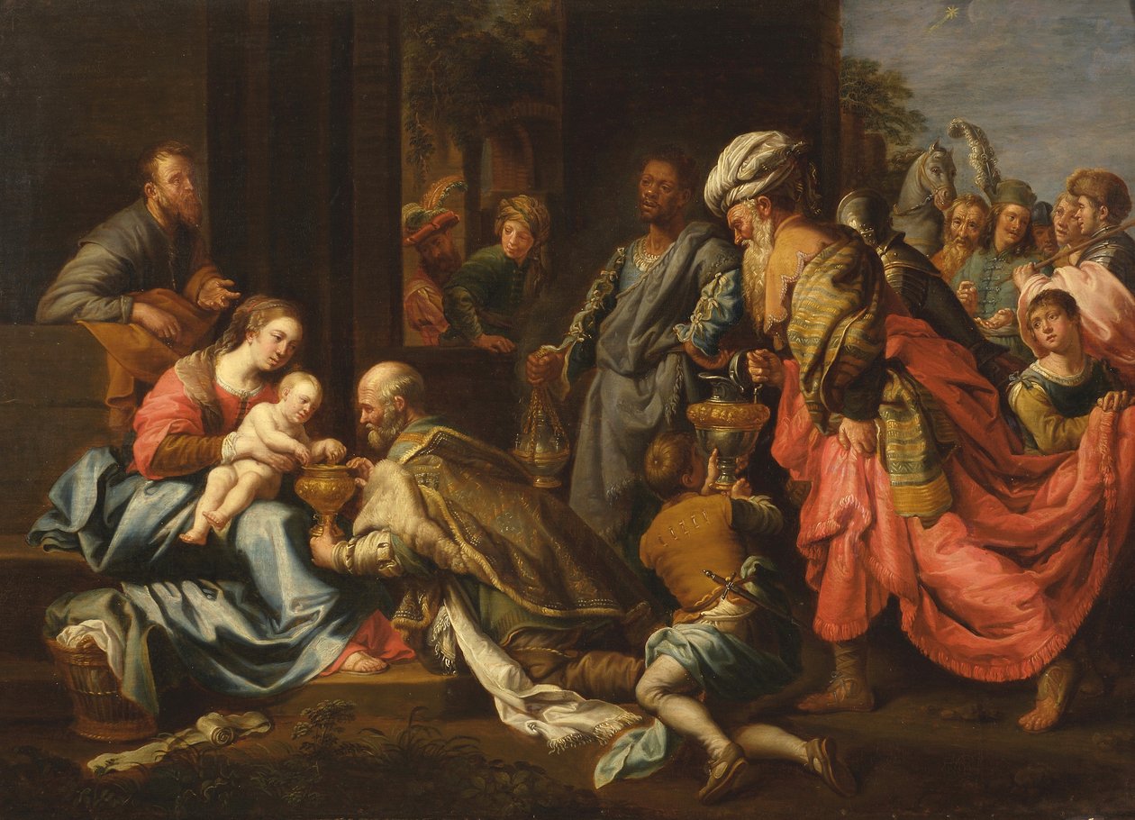 Kongernes tilbedelse efter van Loon af Jeremias Majer