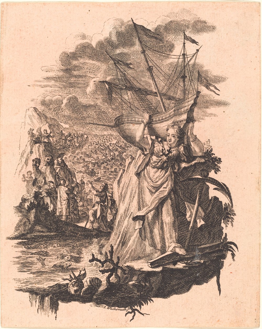 Allegori af vand af Jeremias Wachsmuth