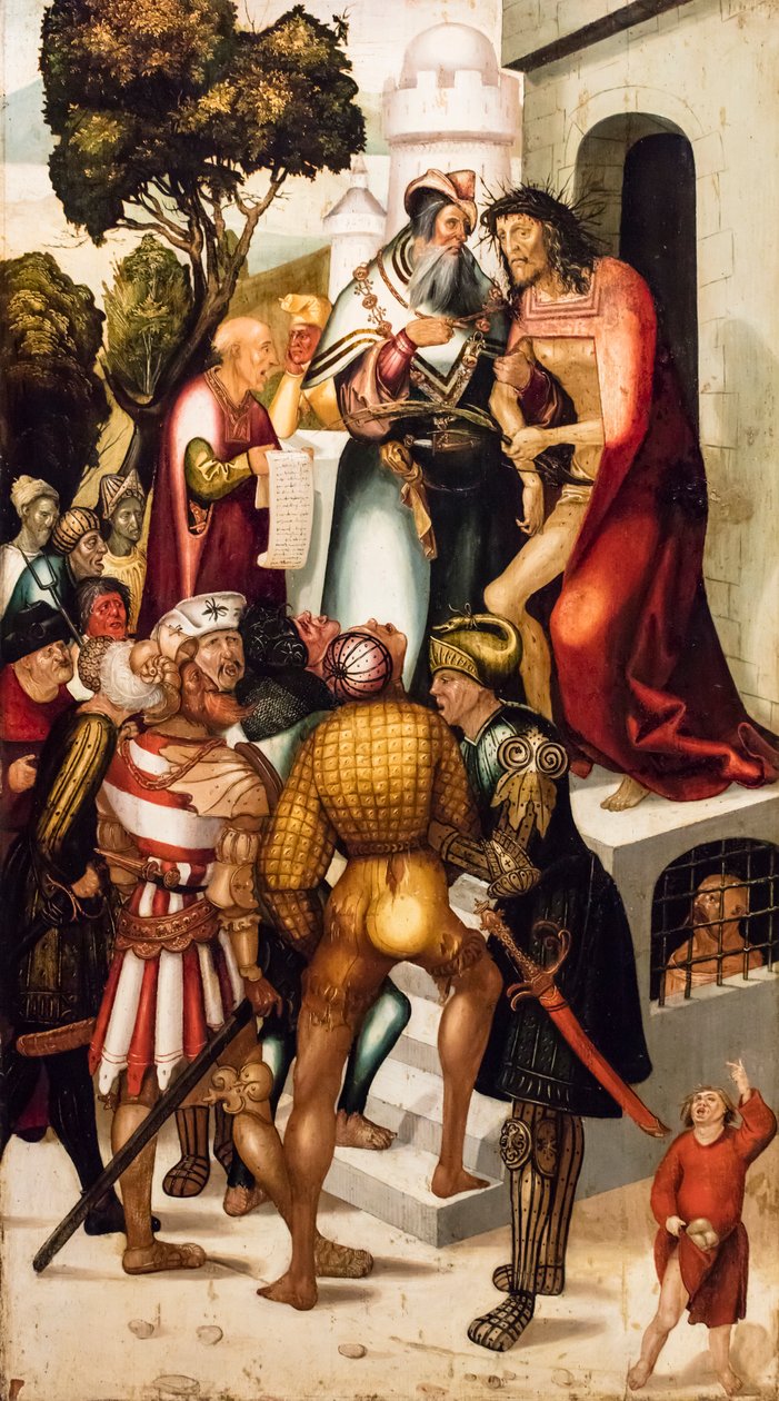 Ecce Homo, ca. 1515 (Tempera og olie på nåletræ) af Jerg Ratgeb