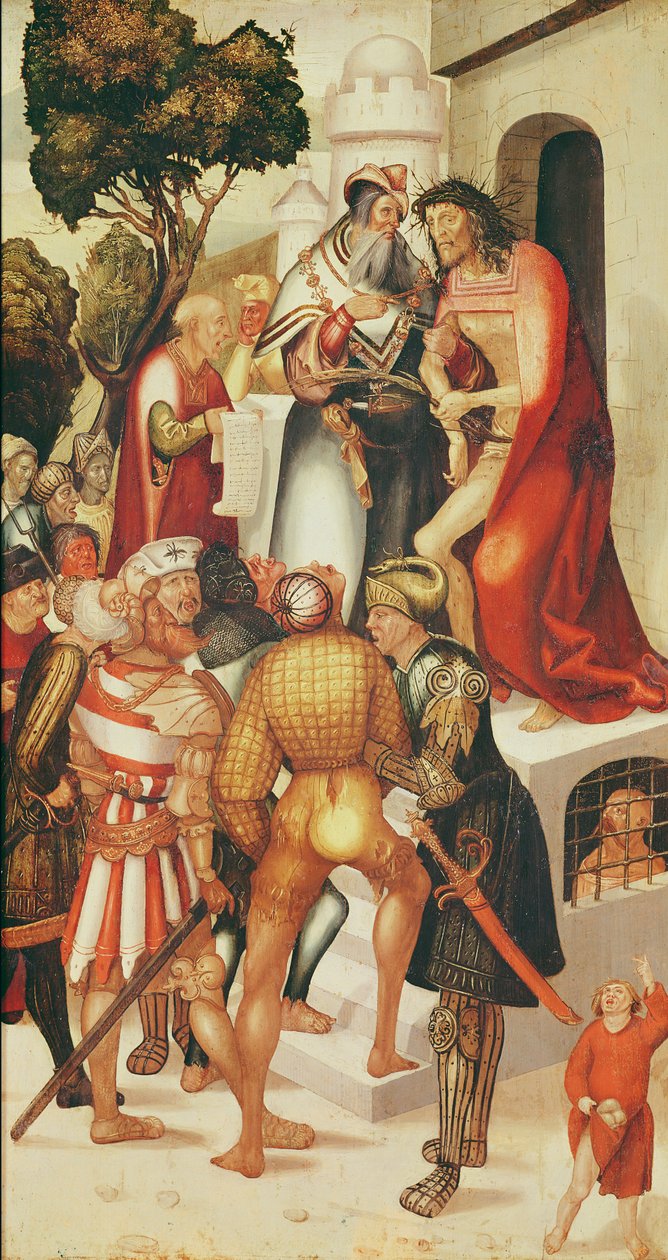 Ecce Homo, fra Herrenberg-altertavlen, 1519 af Jerg Ratgeb