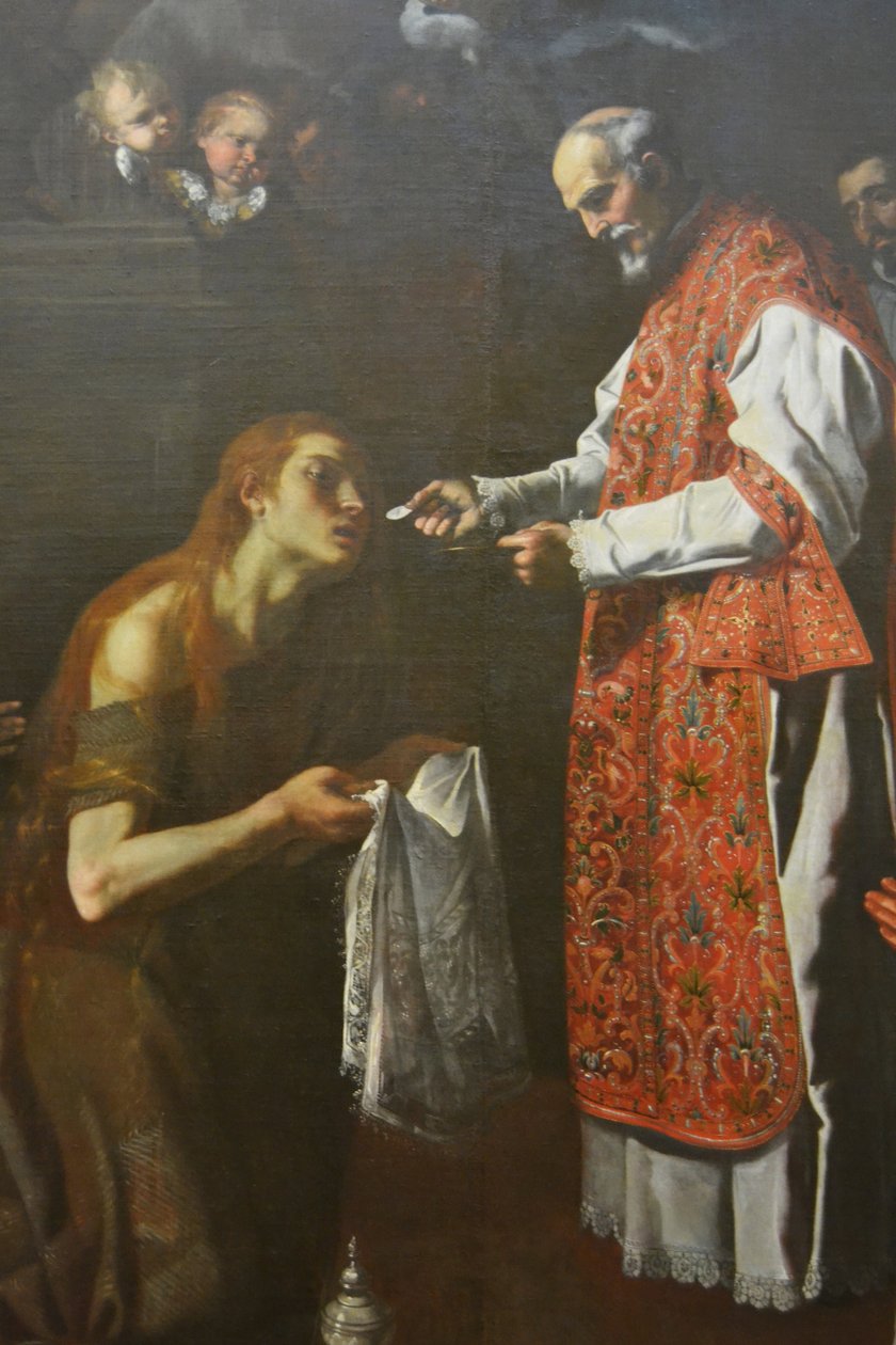 Sidste kommunion af Magdalena af Jerónimo Jacinto de Espinosa