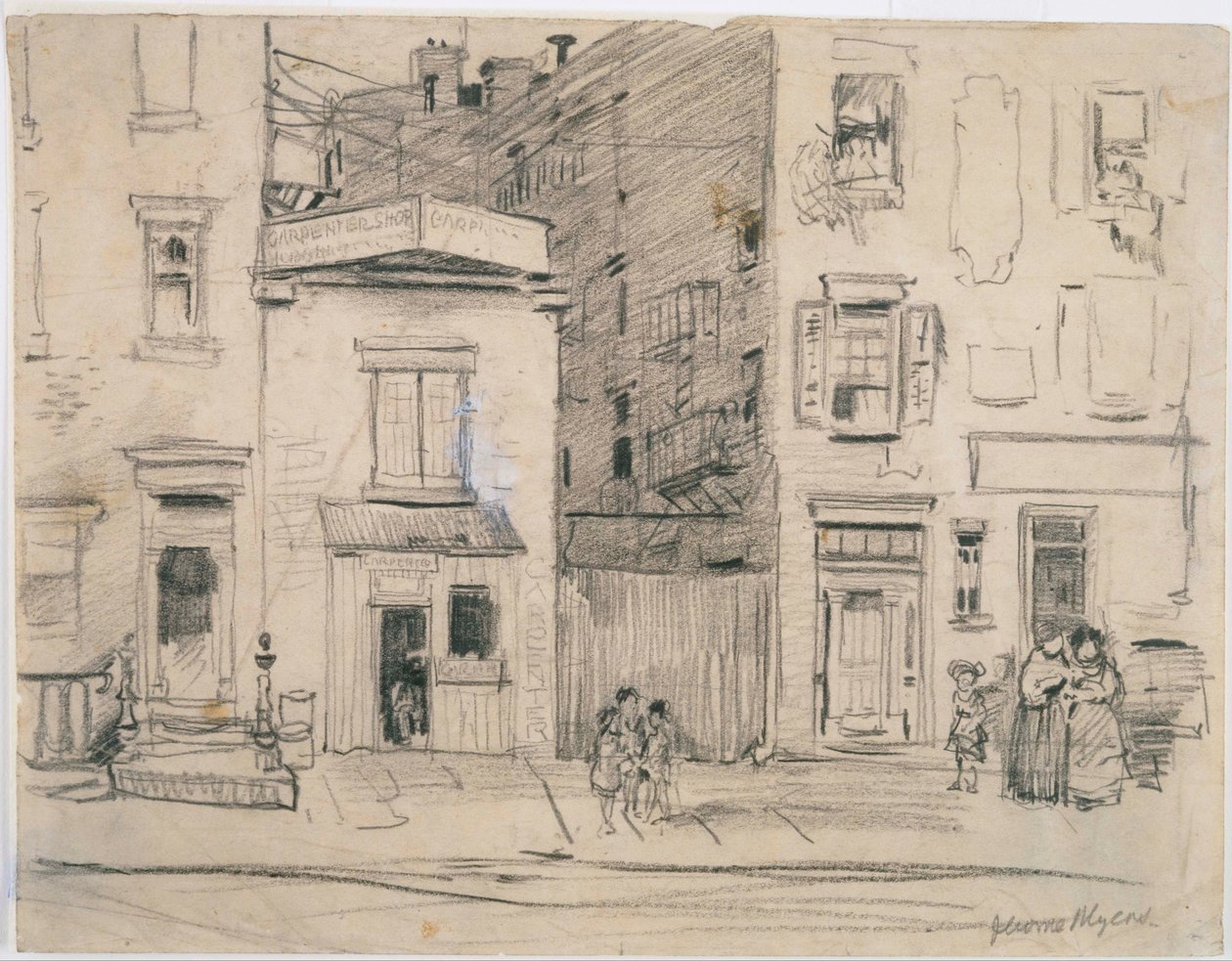 East 22nd Street, New York af Jerome Myers