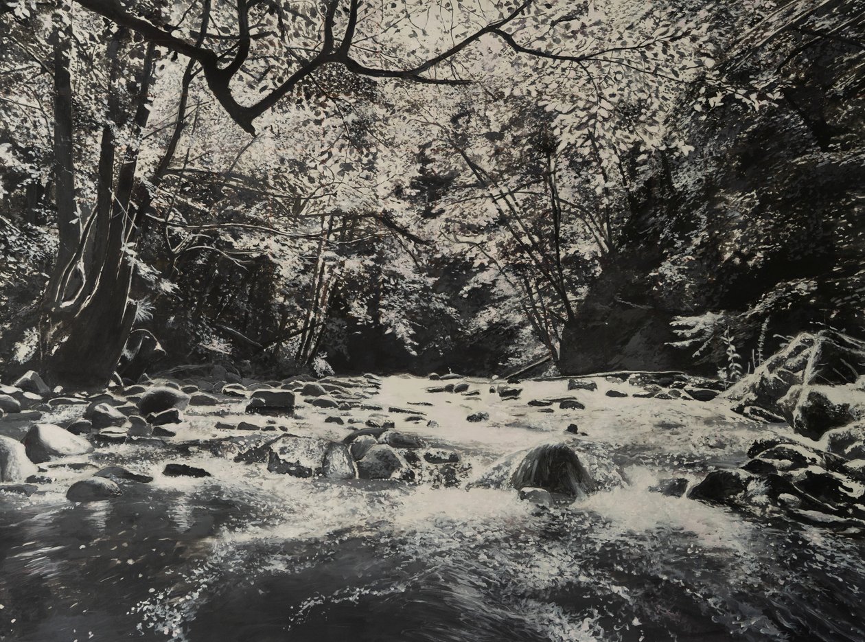 Riverscapes, 2024 (olie på lærred) af Jerome Glomaud