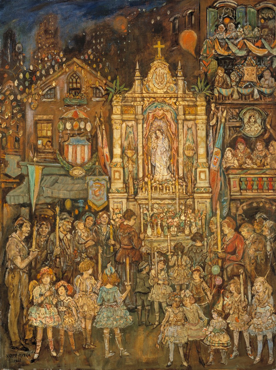 Street Shrine, 1931. af Jerome Myers