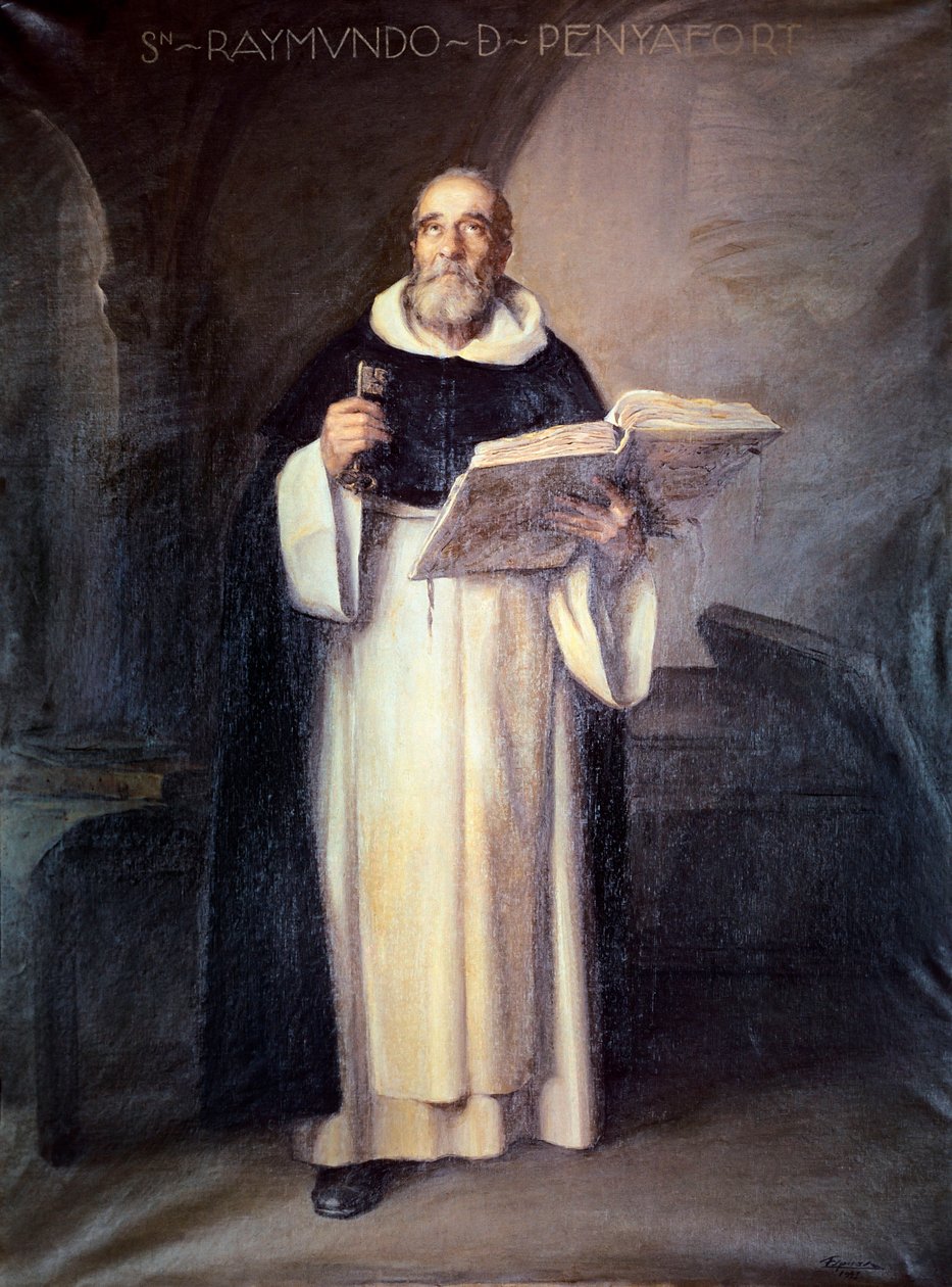 Sankt Raymond af Penafort af Jeronimo Jacinto Espinosa