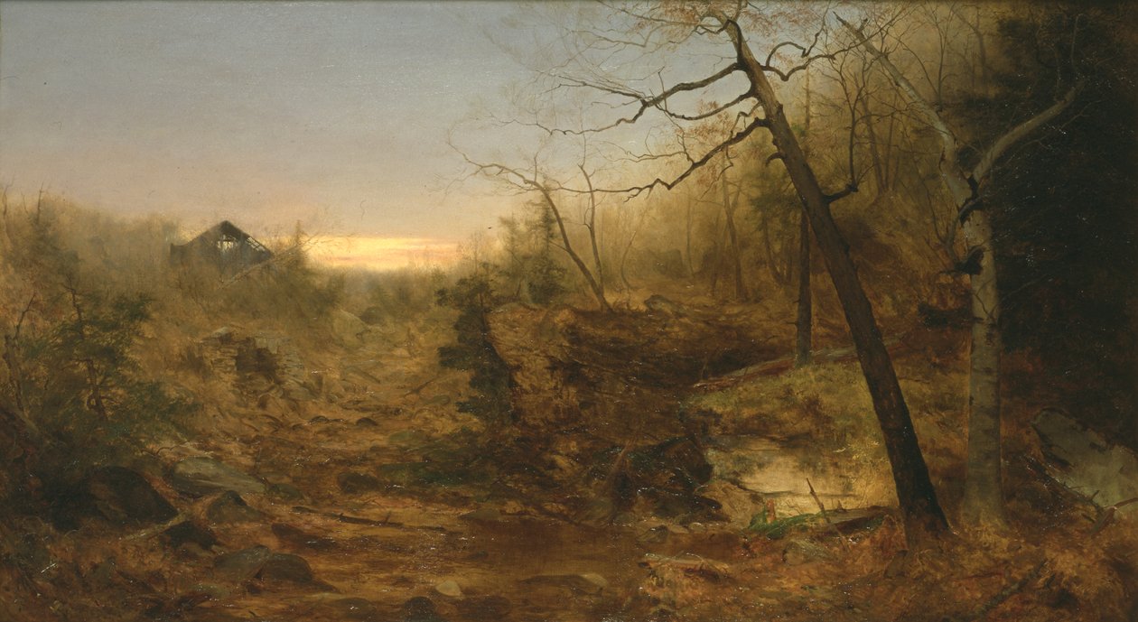 Efterår, Møllestrøm, 1860 af Jervis McEntee