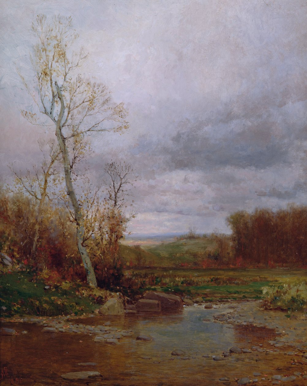 Flodlandskab, 1880 af Jervis McEntee