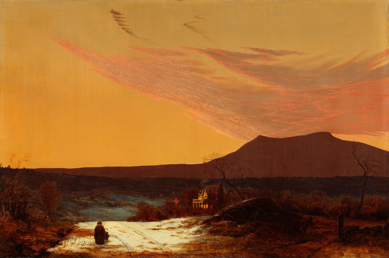 Hudson River Valley 1874 (olie på lærred) af Jervis McEntee
