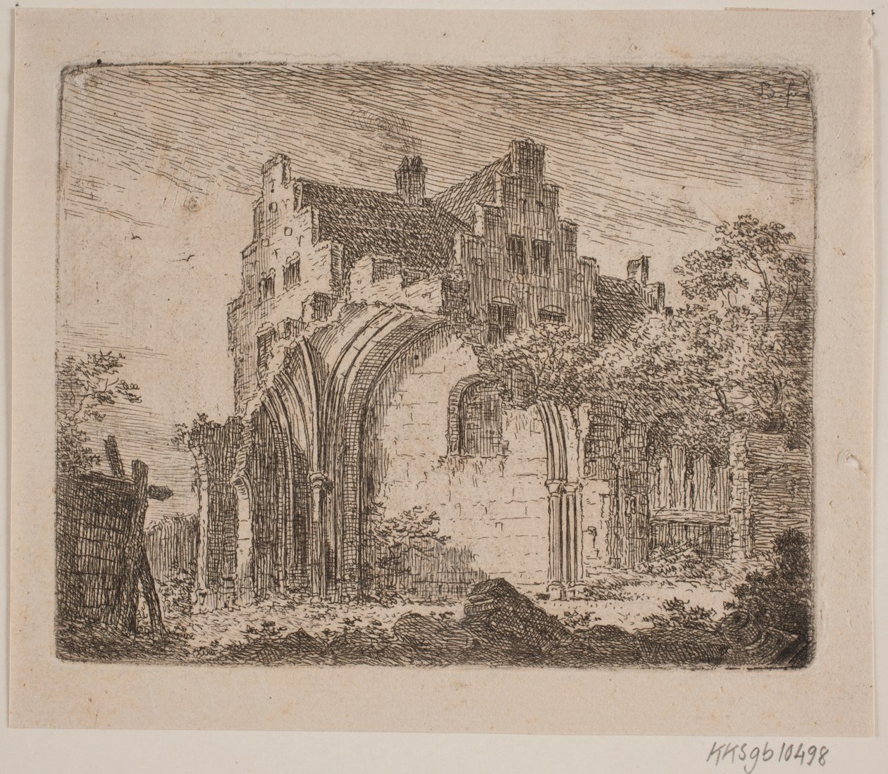 Ruin af en Klosterbygning af Jes Bundsen