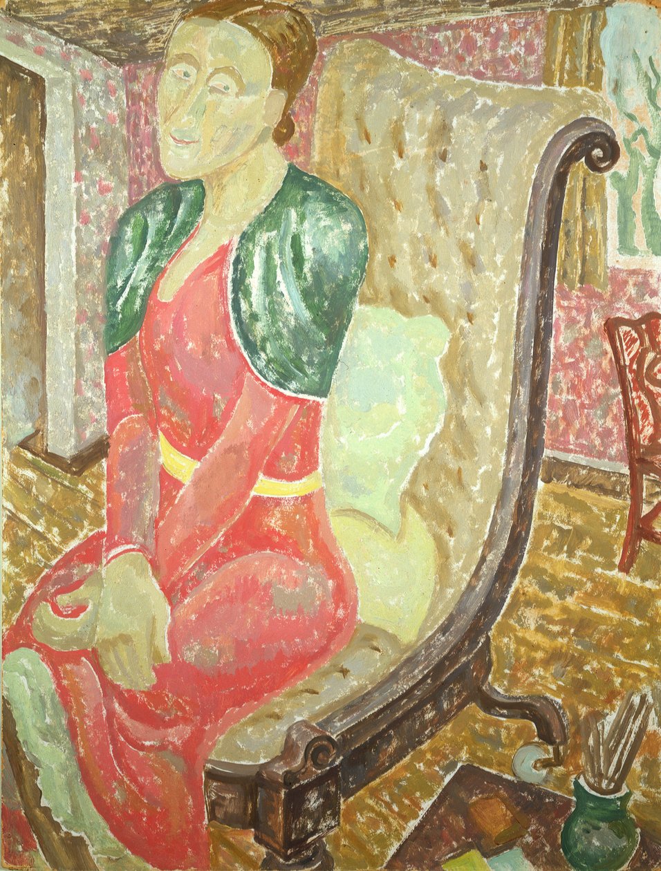 Portræt af Katherina Dawson Giles (1878-1955), ca. 1930 af Jessica Stewart Dismorr