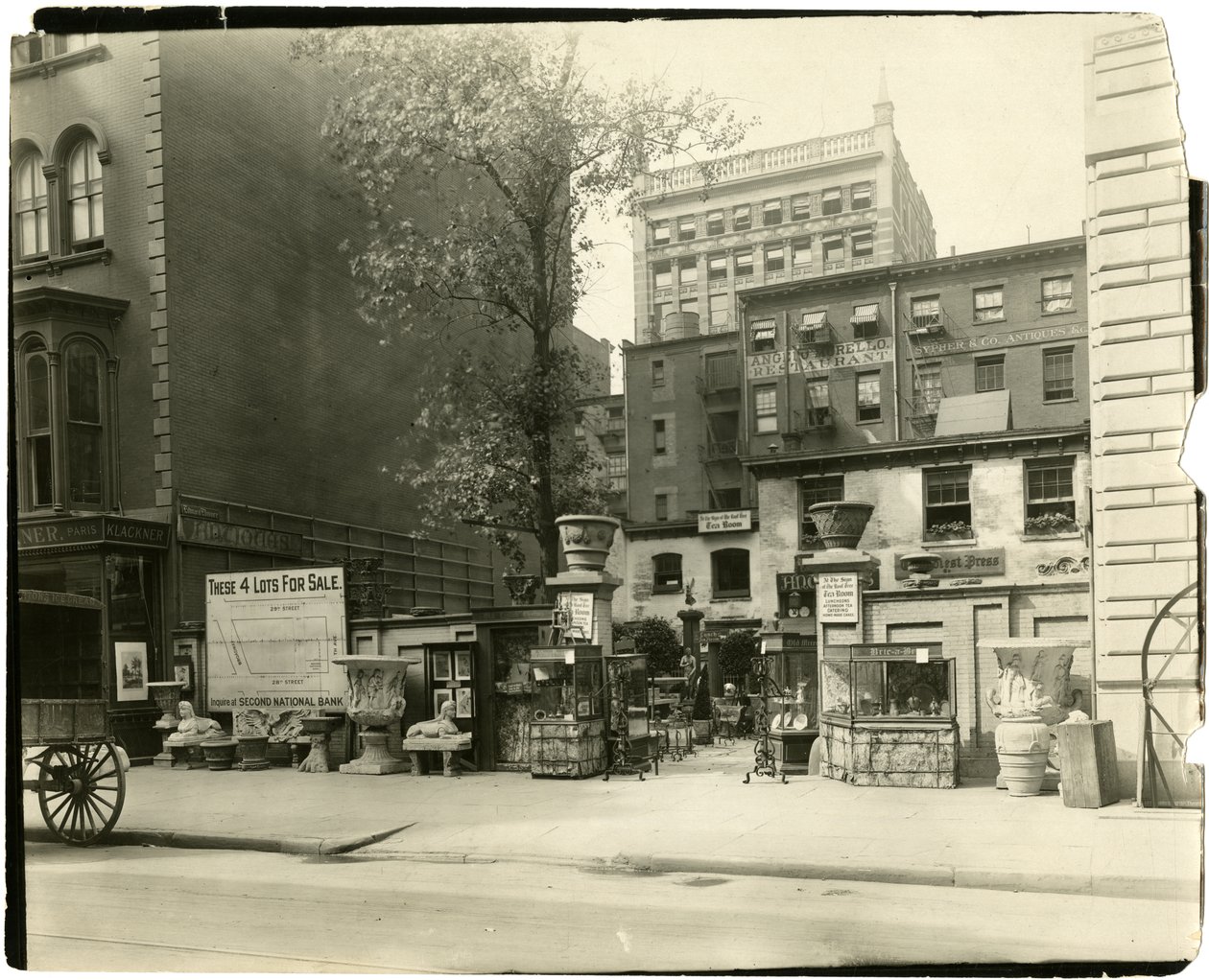 28th St mellem Broadway og Fifth Avenue, ca. 1905-18 (foto af gelatinesølv) af Jessie Tarbox Beals
