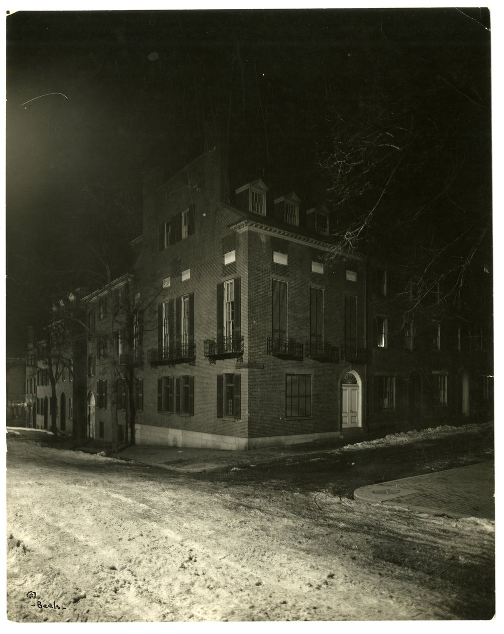 Chestnut St, Boston, USA, ca. 1902-10 (foto af gelatinesølv) af Jessie Tarbox Beals