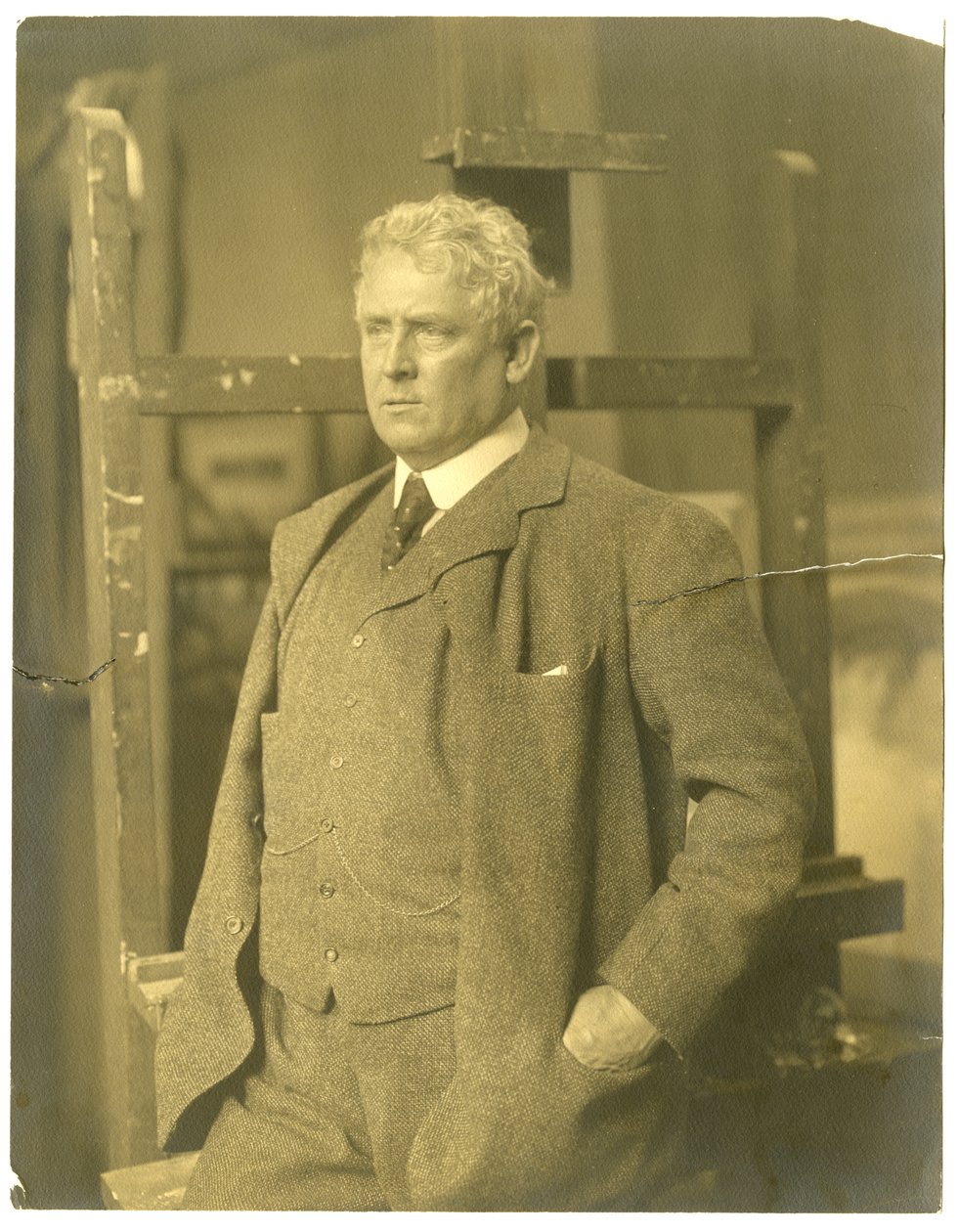 J Alden Weir, ca. 1905-19 (foto af gelatinesølv) af Jessie Tarbox Beals