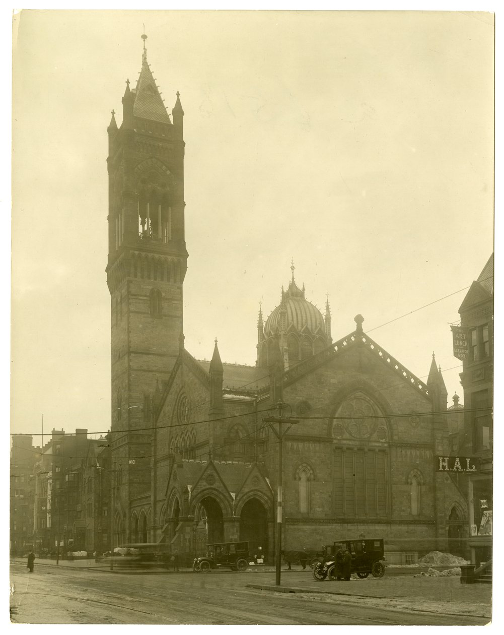Old South Church, Boston, USA, ca. 1902-10 (foto af gelatinesølv) af Jessie Tarbox Beals