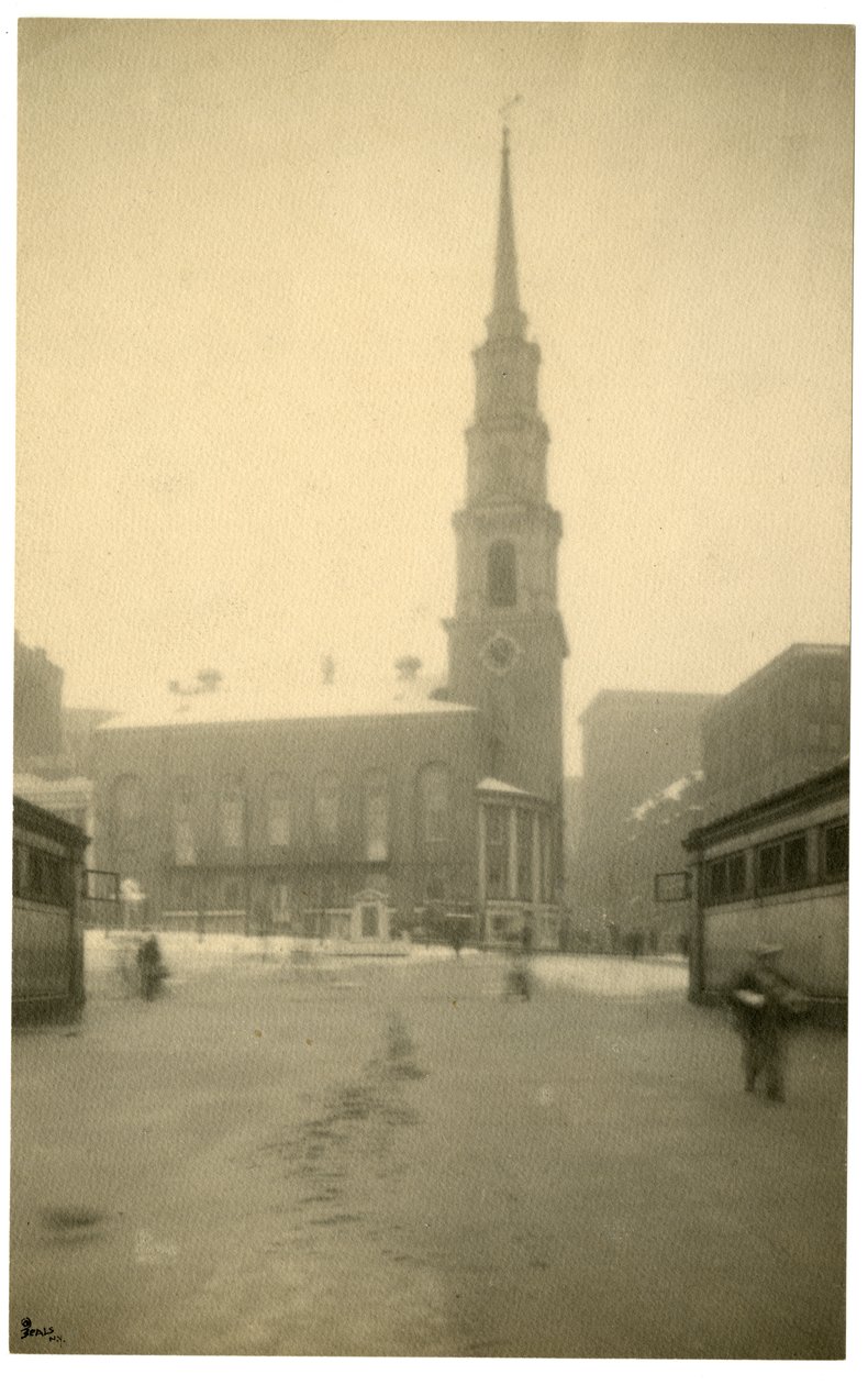 Park St Ch, Boston, USA, ca. 1902-10 (foto af gelatinesølv) af Jessie Tarbox Beals