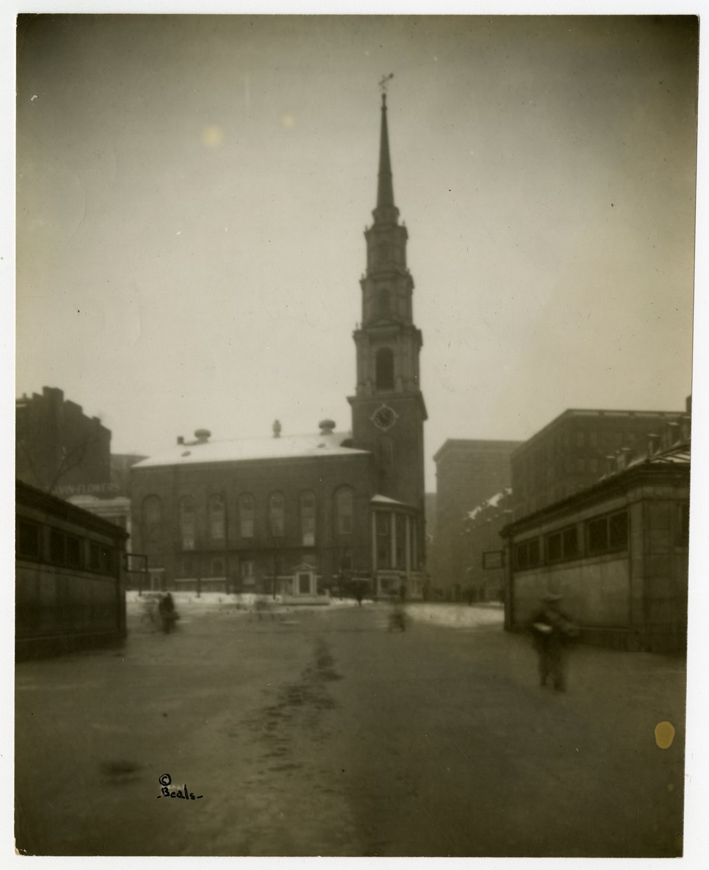 Park St Church, Boston, Mass, USA, ca. 1902-10 (gelatine-sølvfoto) af Jessie Tarbox Beals