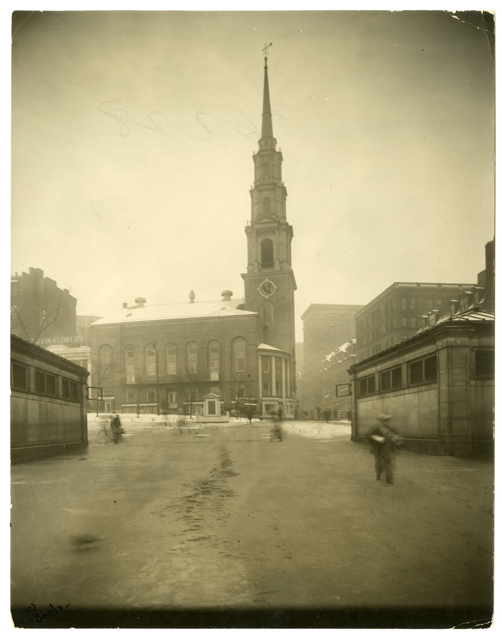 Park Street Church, USA, ca. 1902-10 (foto af gelatinesølv) af Jessie Tarbox Beals
