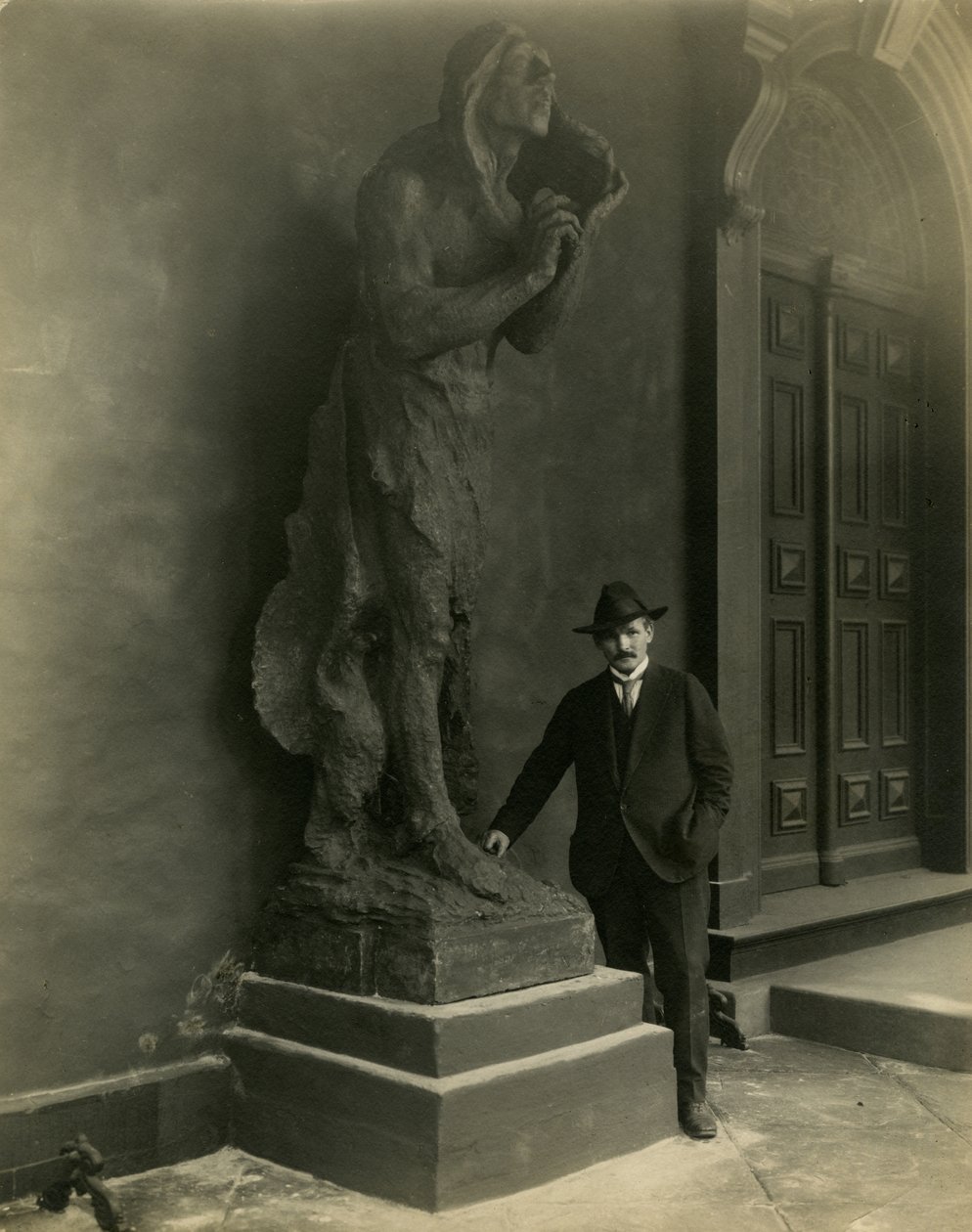 Solon Borglum, ca. 1904-22 (foto af gelatinesølv) af Jessie Tarbox Beals