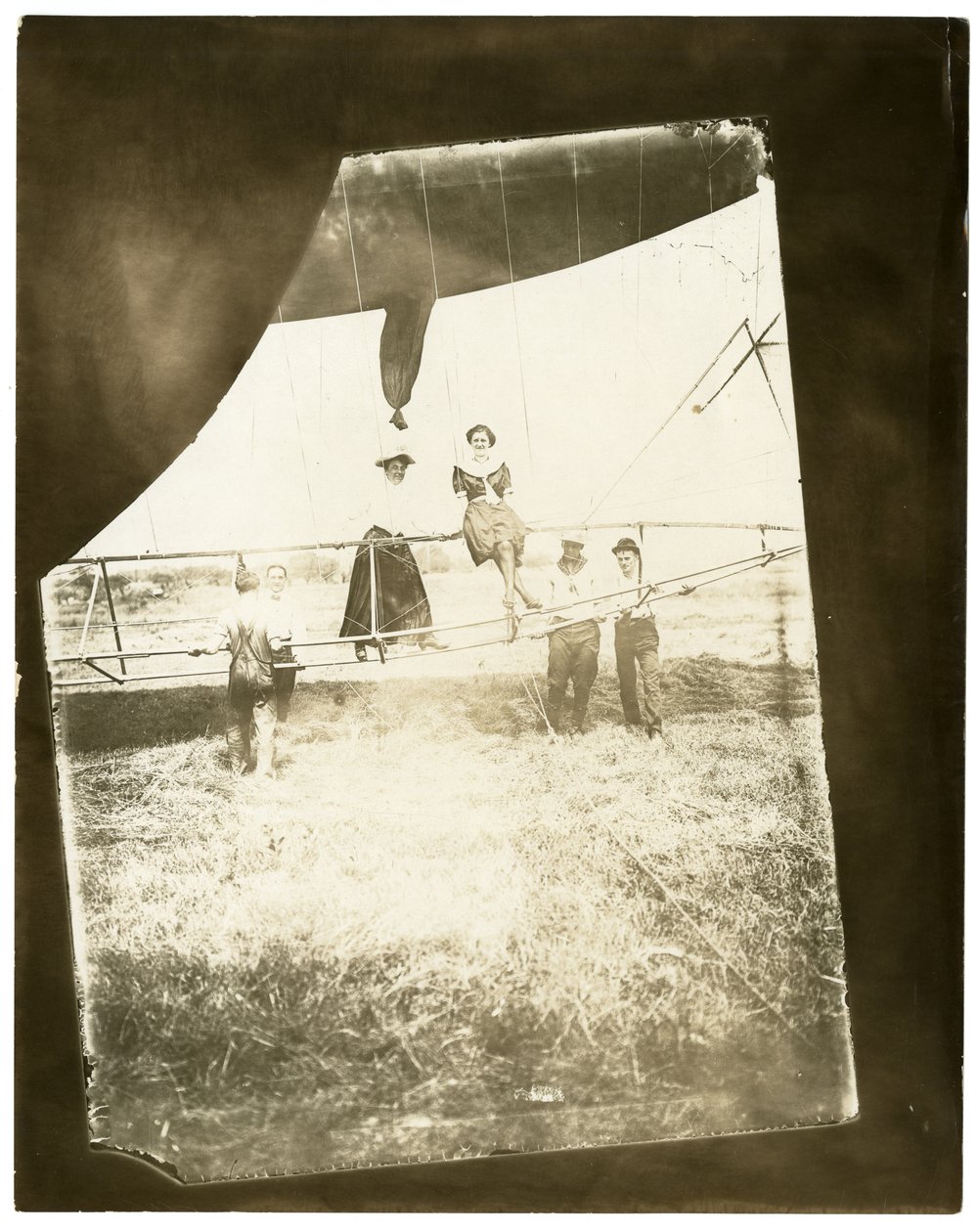 "Ville de St Mande" luftskib, Beals ombord af Jessie Tarbox Beals