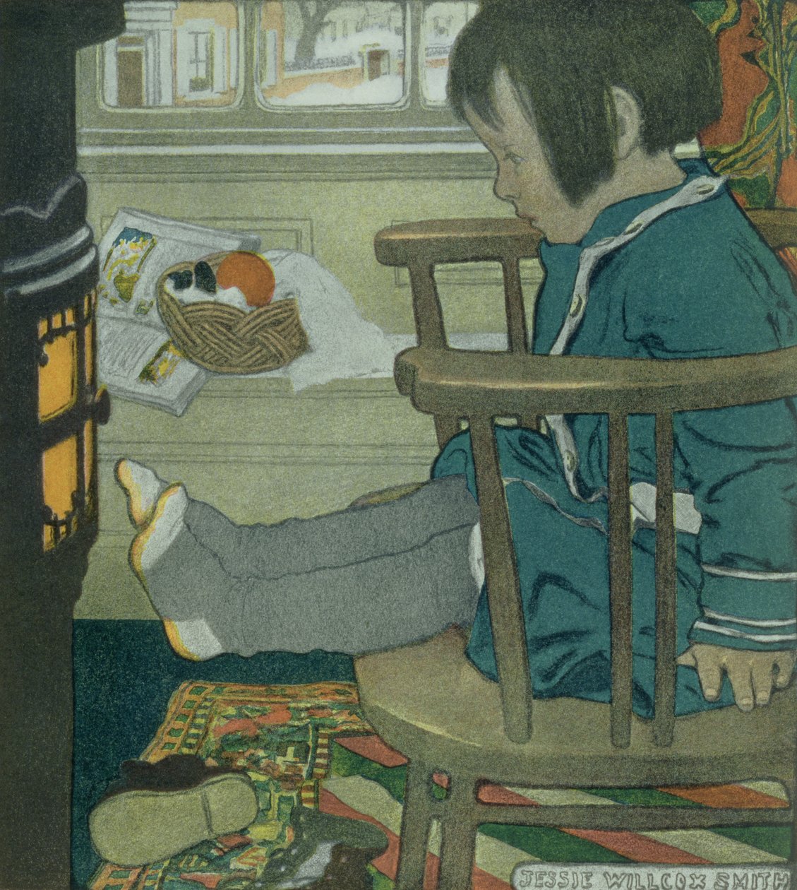 Våde fødder af Jessie Willcox Smith