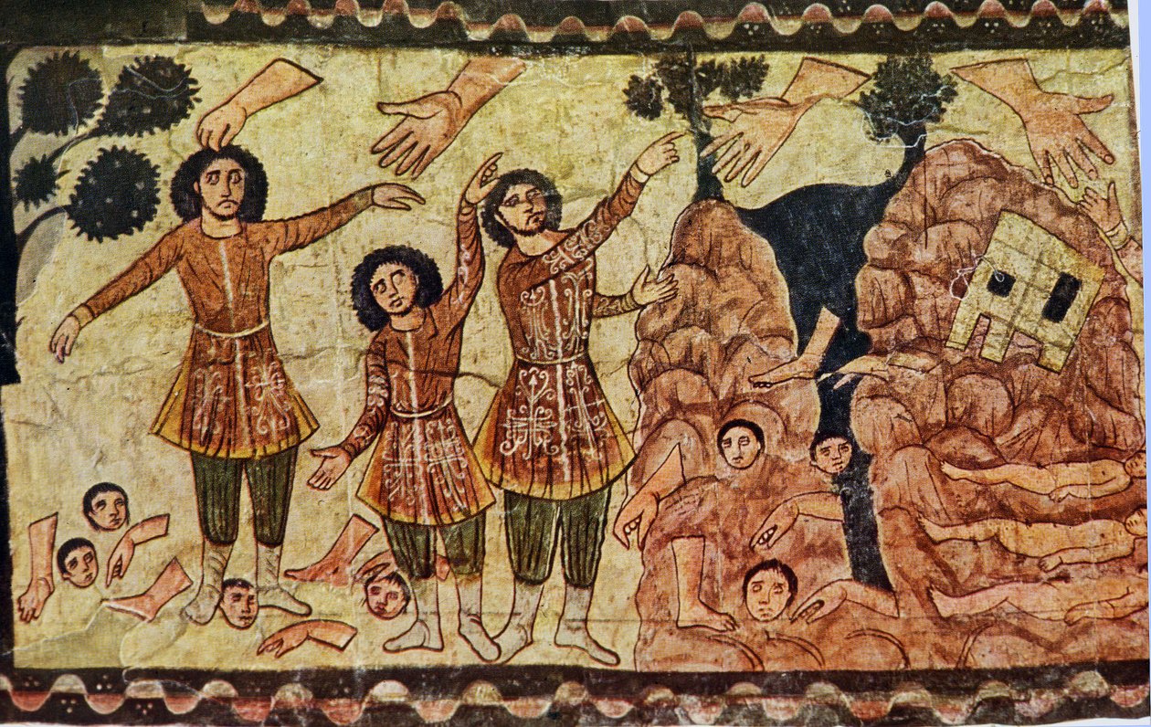 Ezekiels profeti (tempera på gips) af Jewish School
