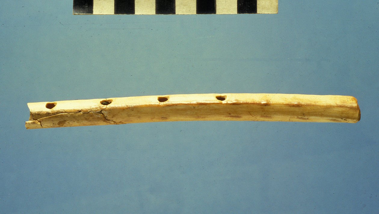 Fløjte, Davids by, ca. 799-600 f.Kr. (ben) af Jewish School