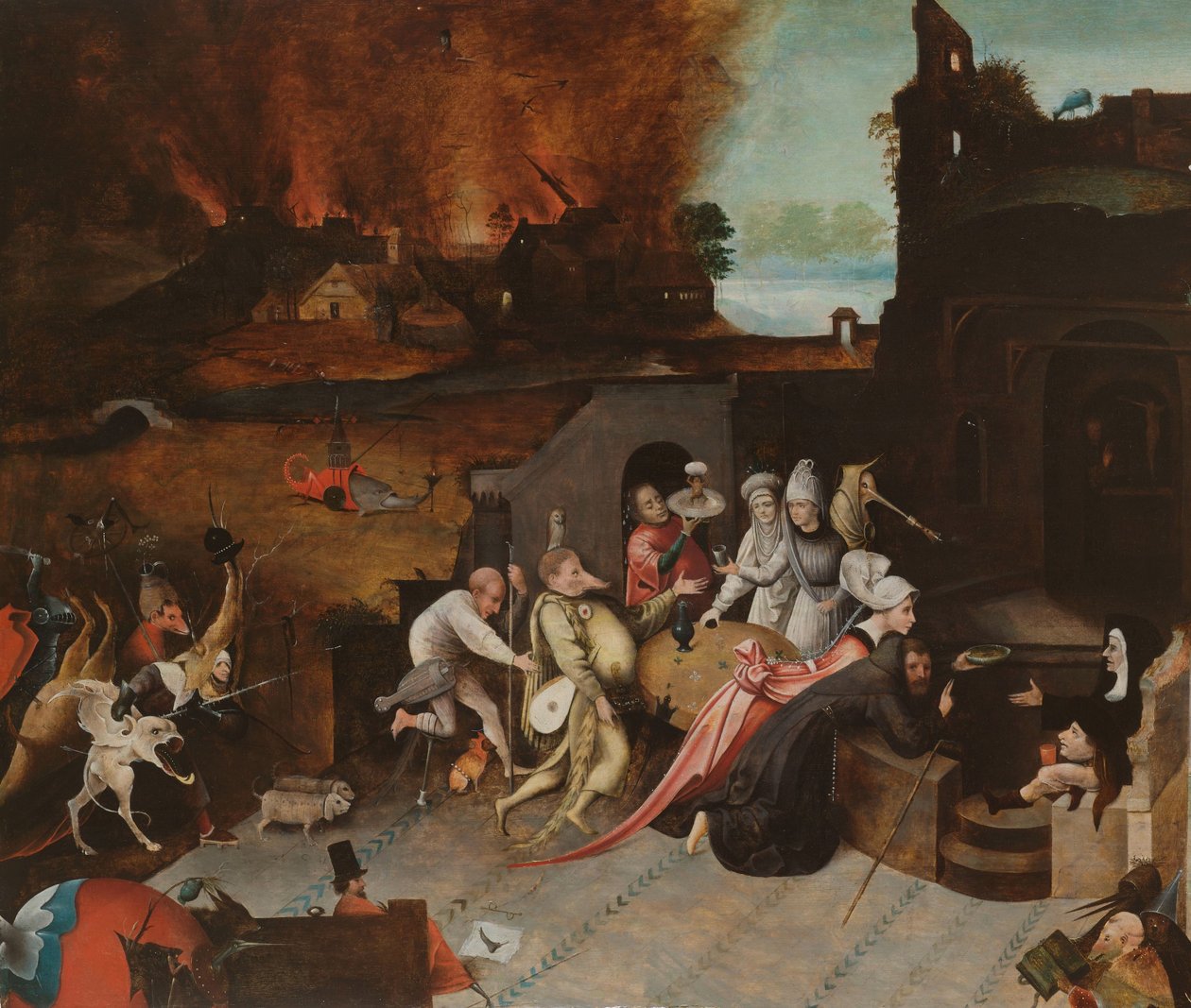 Sankt Anthonys fristelse af Jheronimus Bosch (copy after)