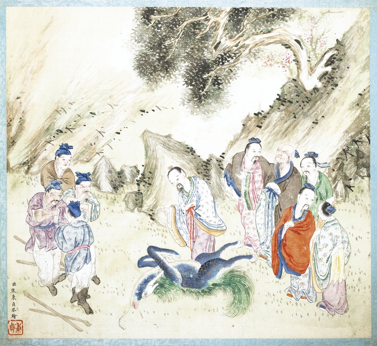 The Life of Confucius, begyndelsen af det 18. århundrede af Jiao Bingzhen