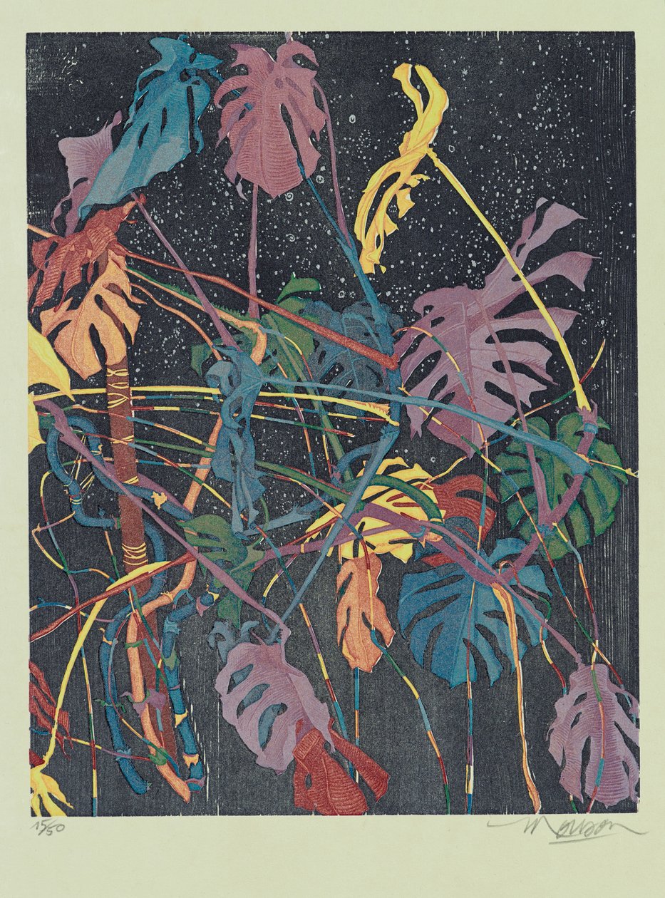 Diptykon B, 2011 (træsnit) af Jim Monson