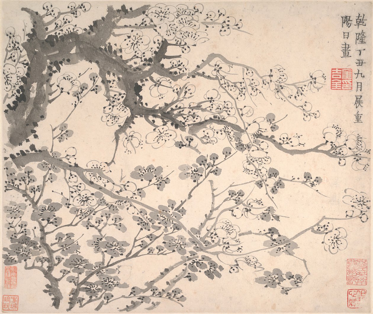 Blommeblomster, dateret 1757. af Jin Nong