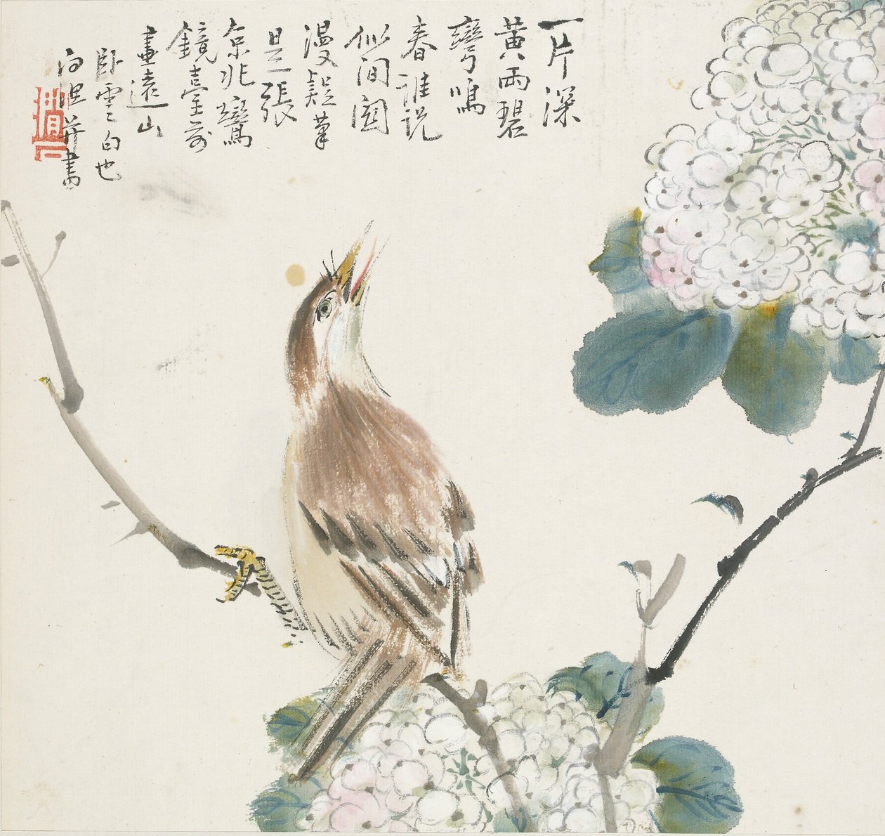 En kinesisk Hwamei, 1857 af Jin Yuan
